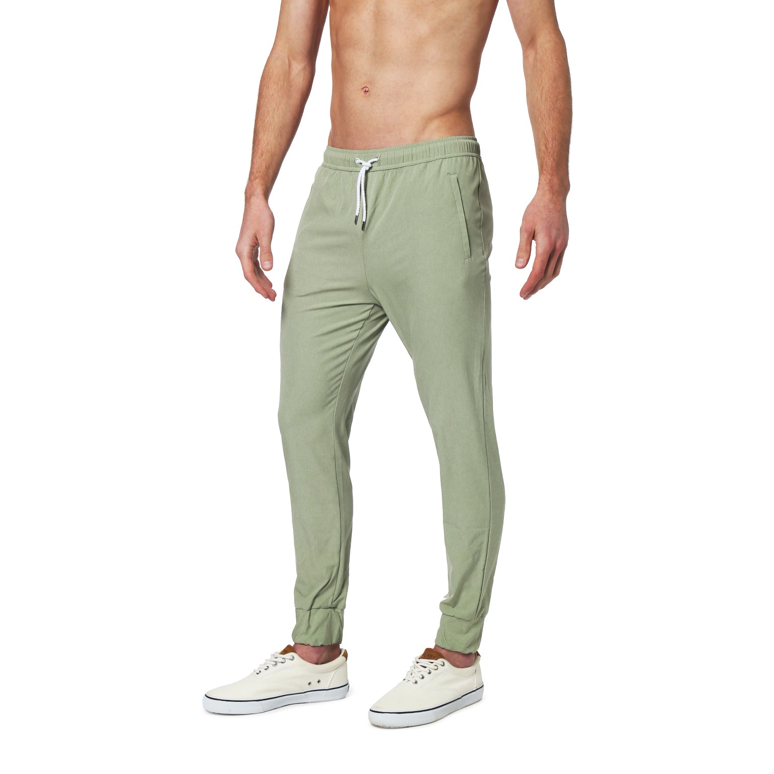 ACTIONWEAR- Sage Solid Stretch Knockout Jogger Pants