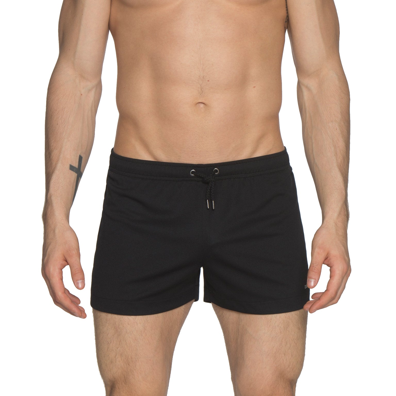 Black 3" Solid P-Town Short - parke & ronen