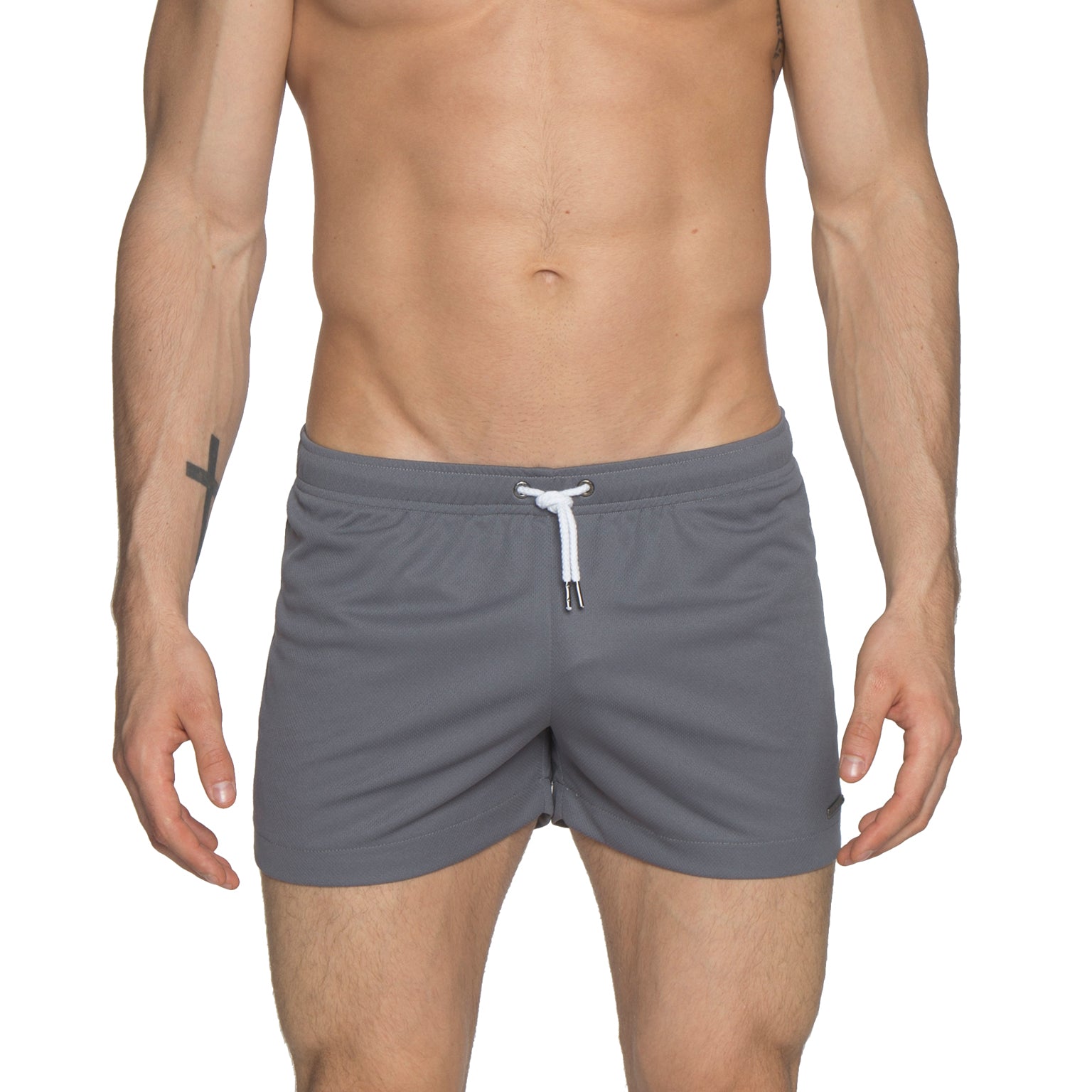 Charcoal 3" Solid P-Town Short - parke & ronen