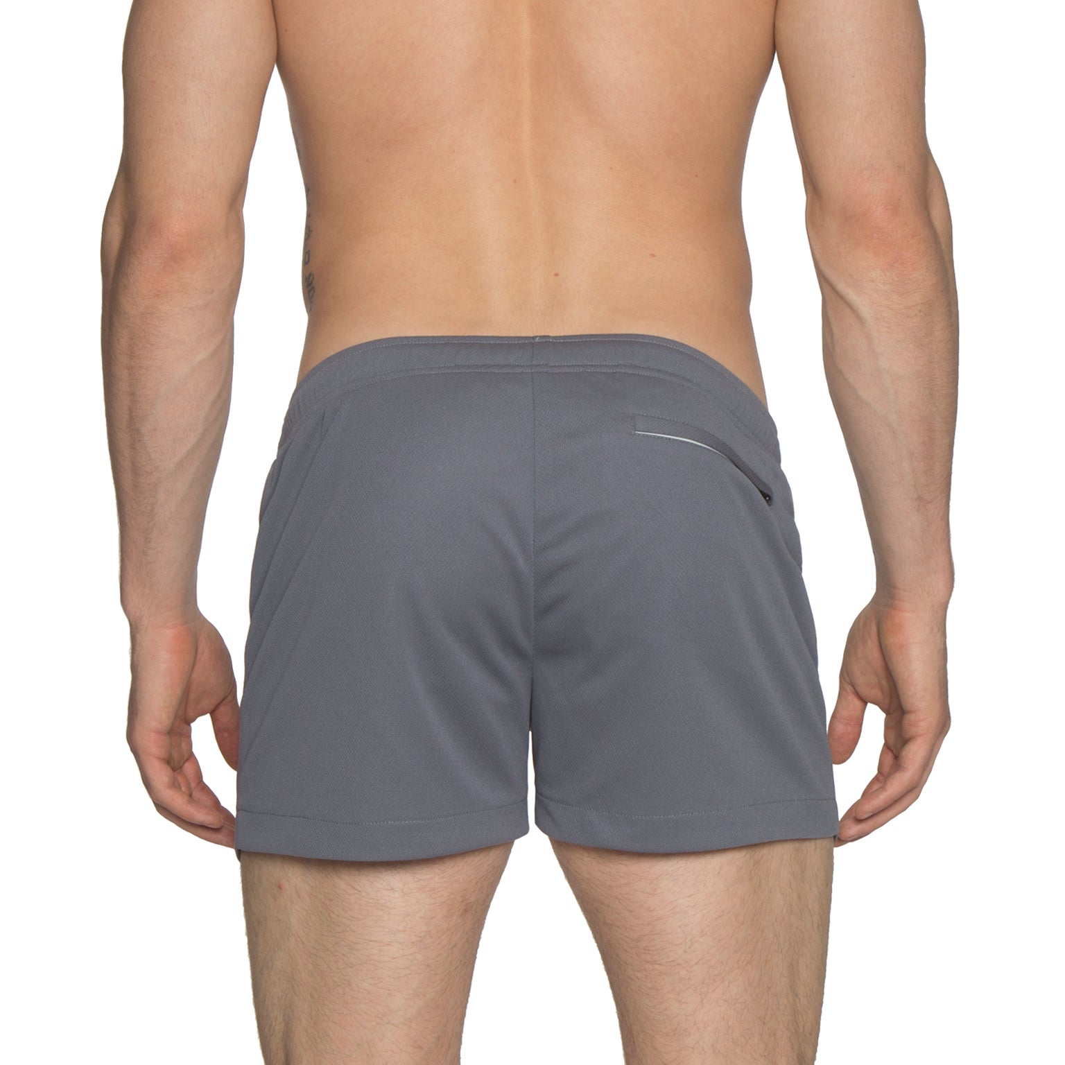 Charcoal 3" Solid P-Town Short - parke & ronen