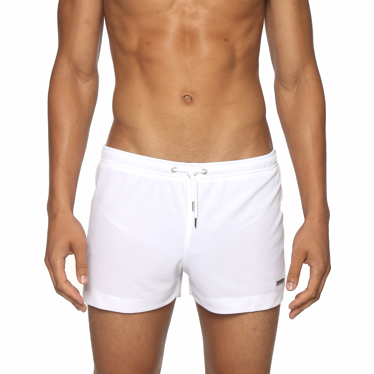 White 3" Solid P-Town Short - parke & ronen