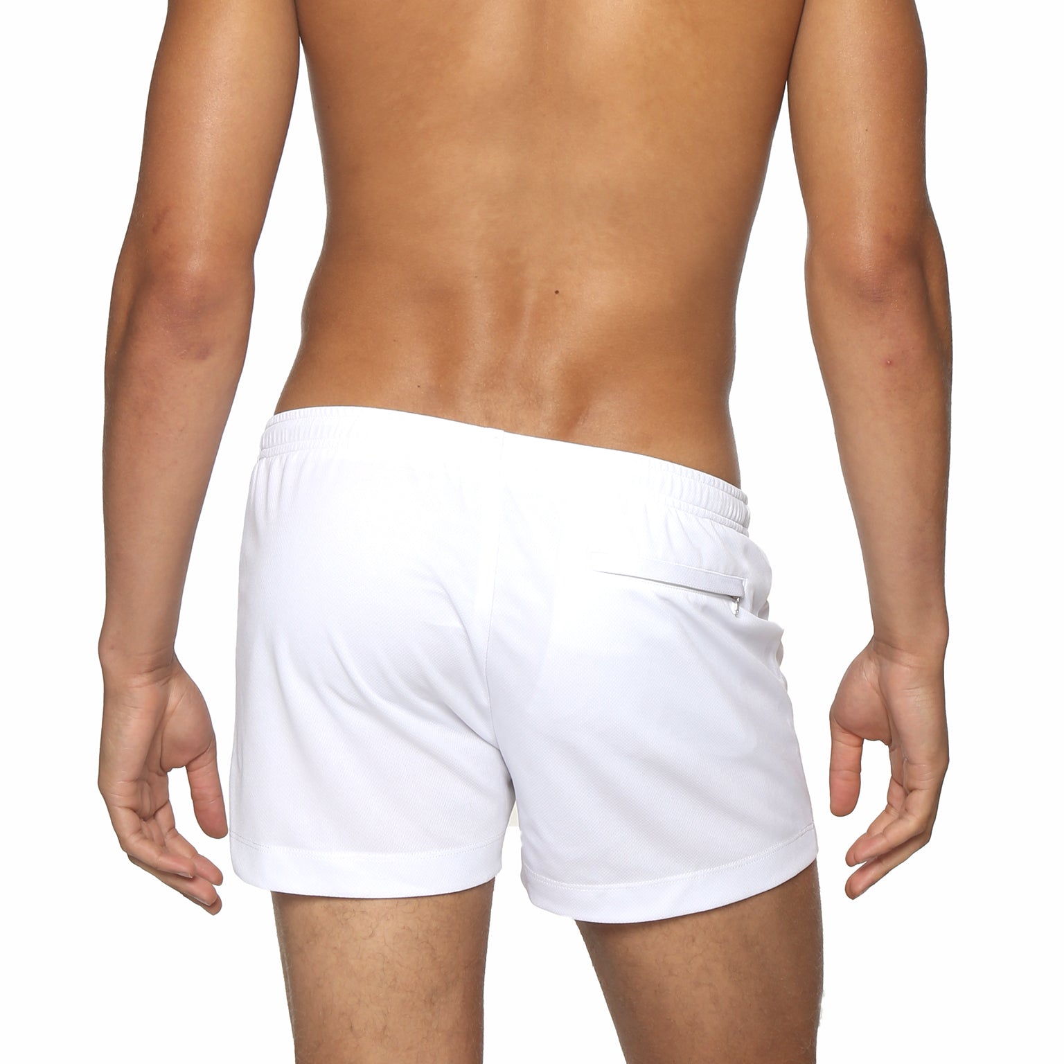 White 3" Solid P-Town Short - parke & ronen