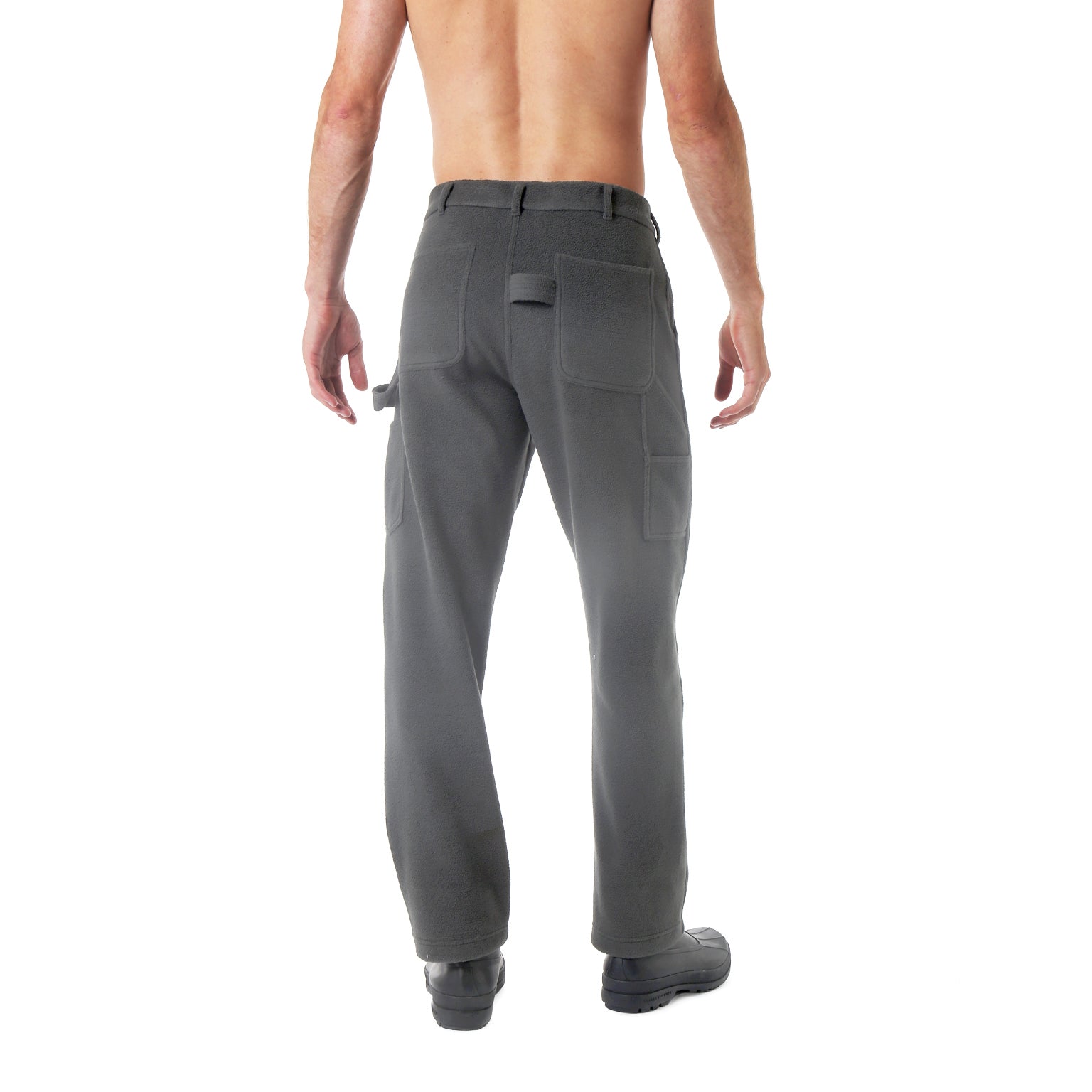SAVE 70%- Storm Grey Fleece Painter Pants - parke & ronen