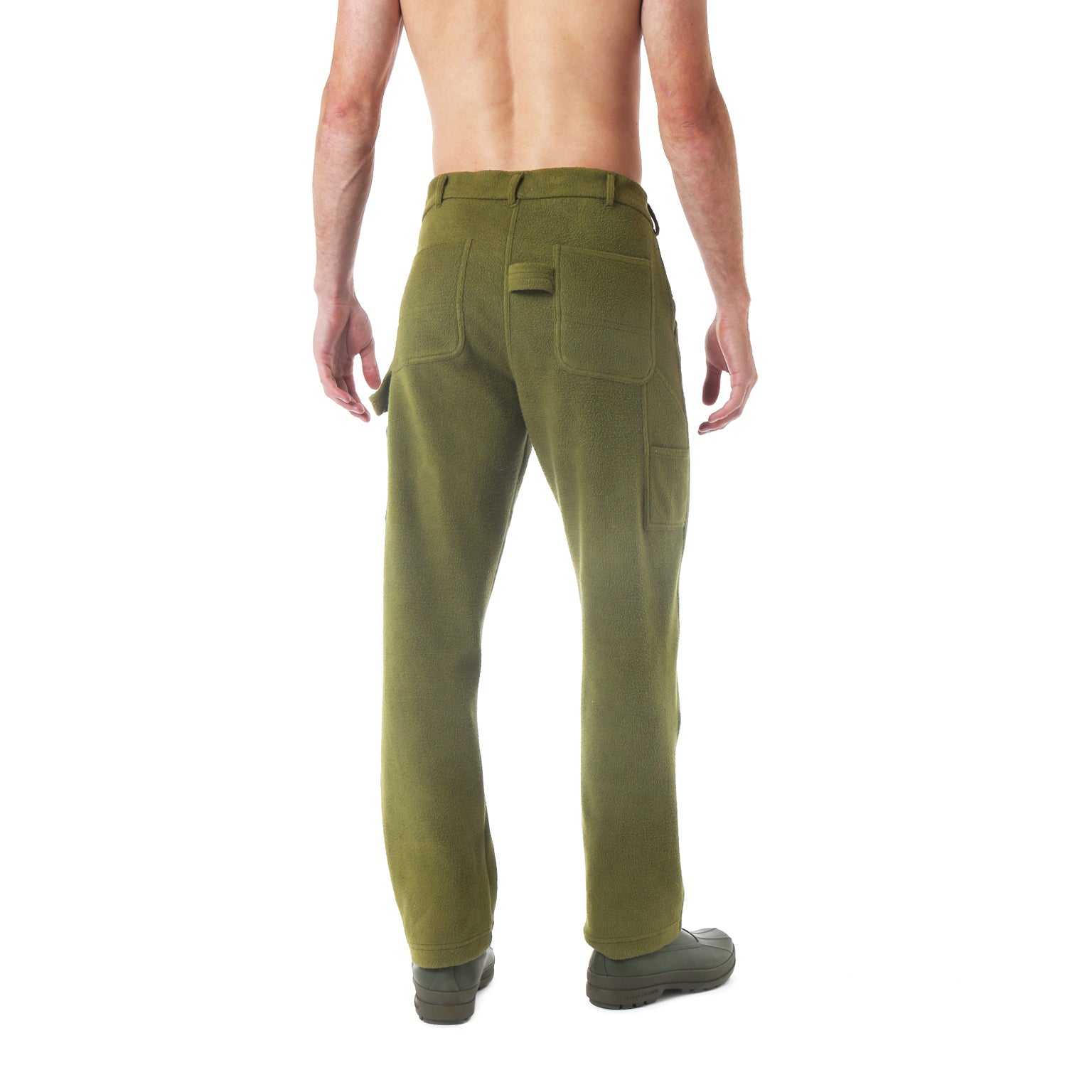 SAVE 70%- Light Army Fleece Painter Pants - parke & ronen