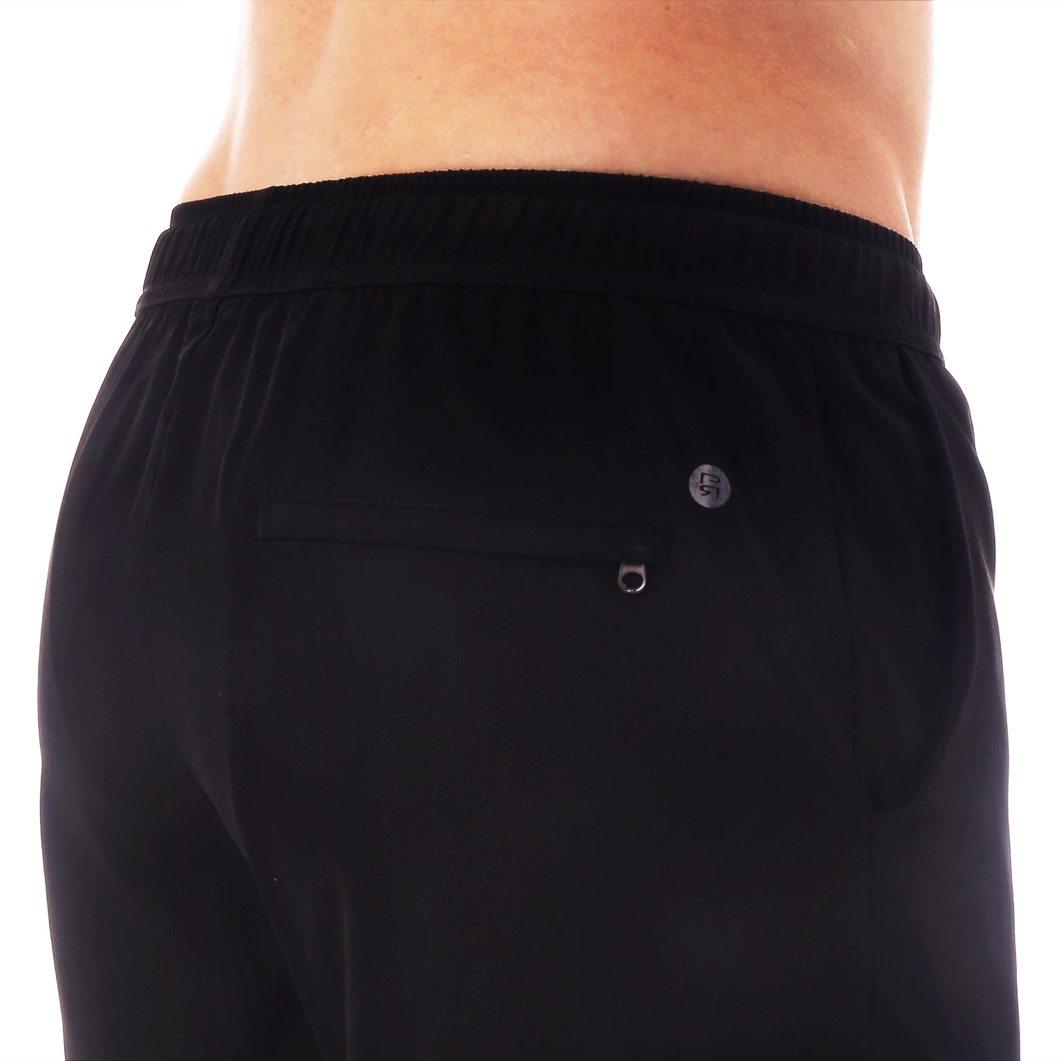 ACTIONWEAR- Black Solid Stretch Knockout Boxer Short