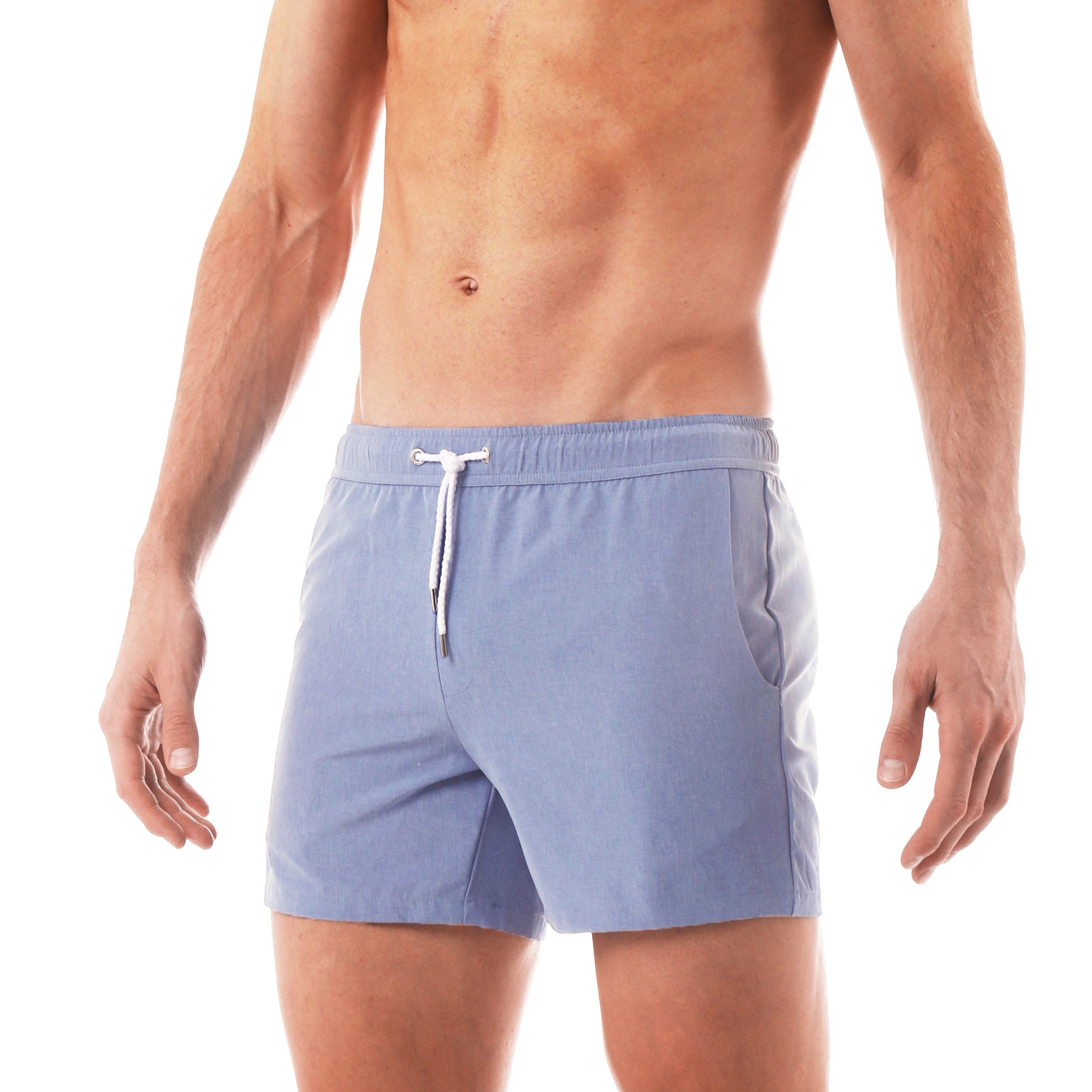 ACTIONWEAR Chambray Blue Knockout Boxer Short