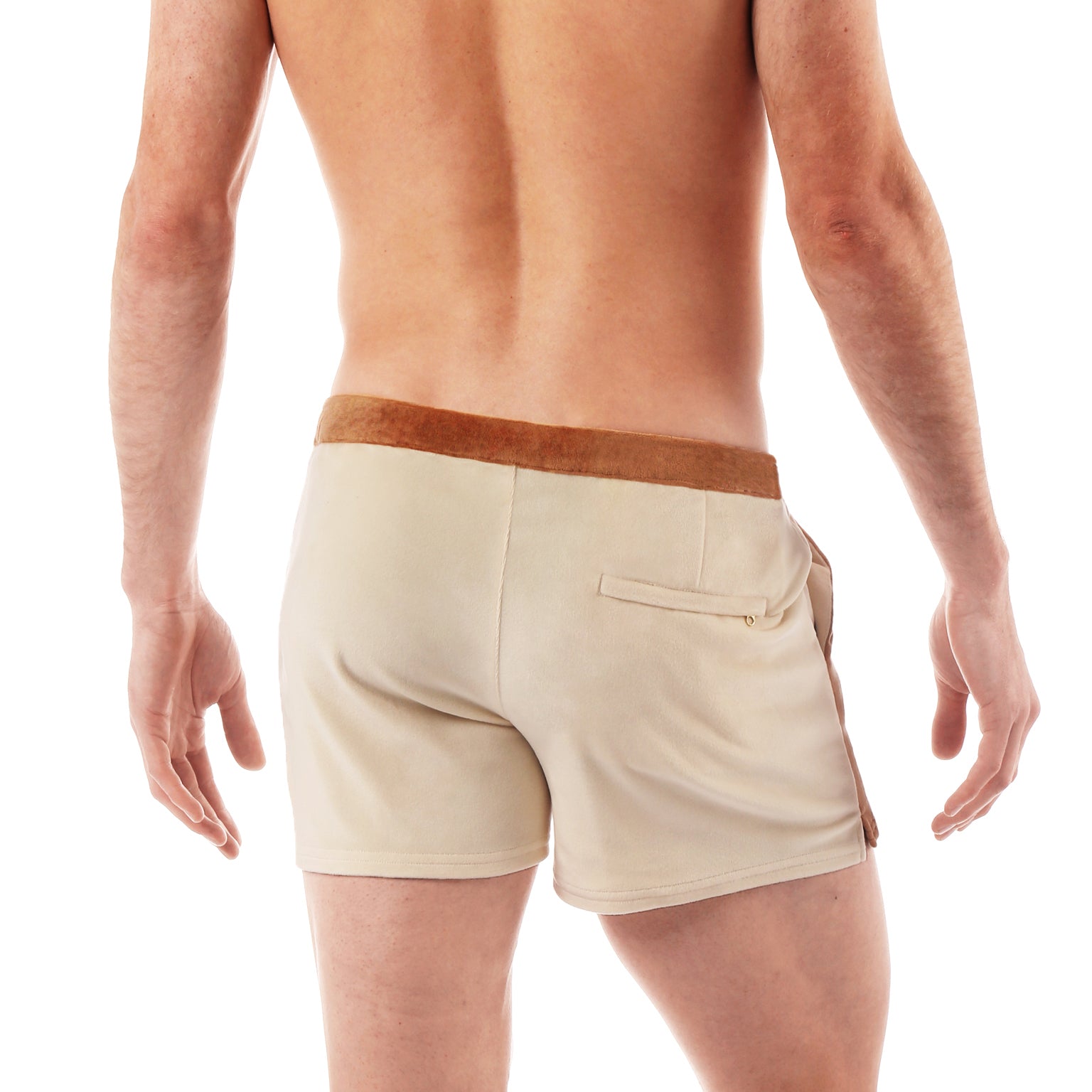 SAVE 70%- Ivory Velour Spa Short