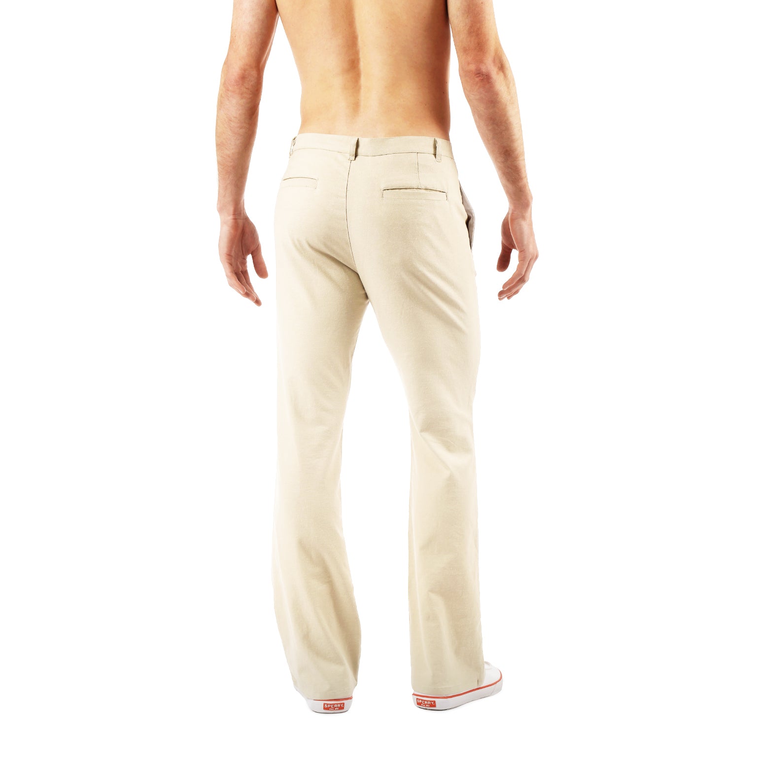 Sand Stretch Linen Portofino Trouser