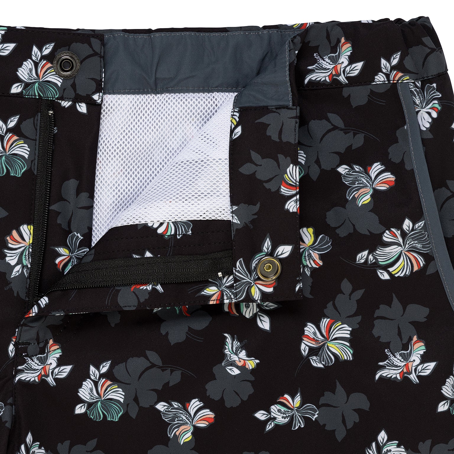 Black Patrick Print 2" Angeleno Stretch