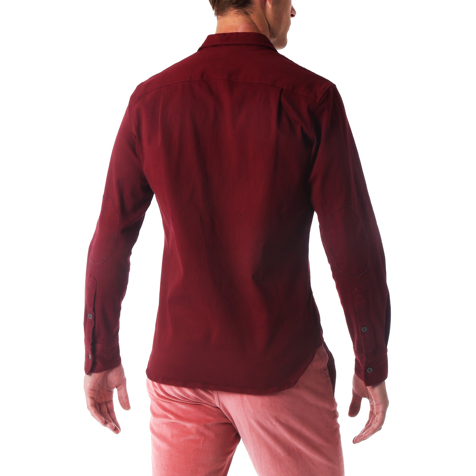 Vintage Washed Garnet Stretch Twill Shirt