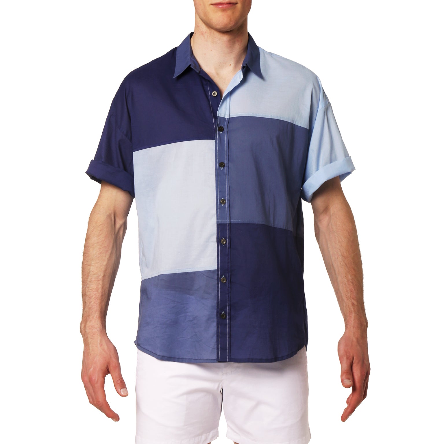 SAVE 70%- Sea Blue Oversize Pajama Shirt