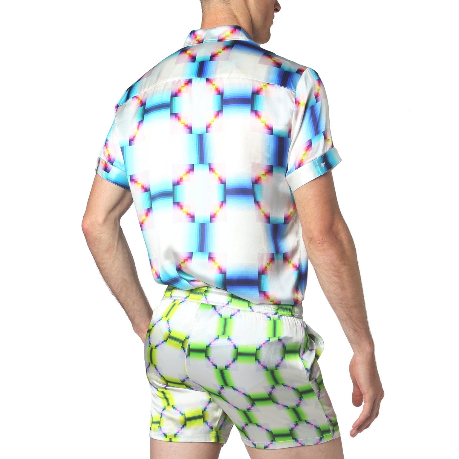 SAVE 70%- Sour Patch Printed Biscayne Short Sleeve Shirt - parke & ronen