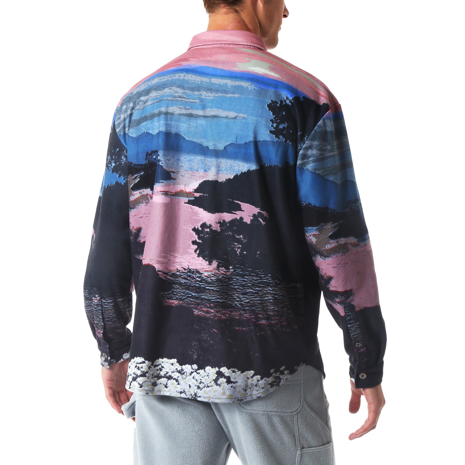 SAVE 70% - Happy Valley Dawn Printed Fleece Work Shirt - parke & ronen
