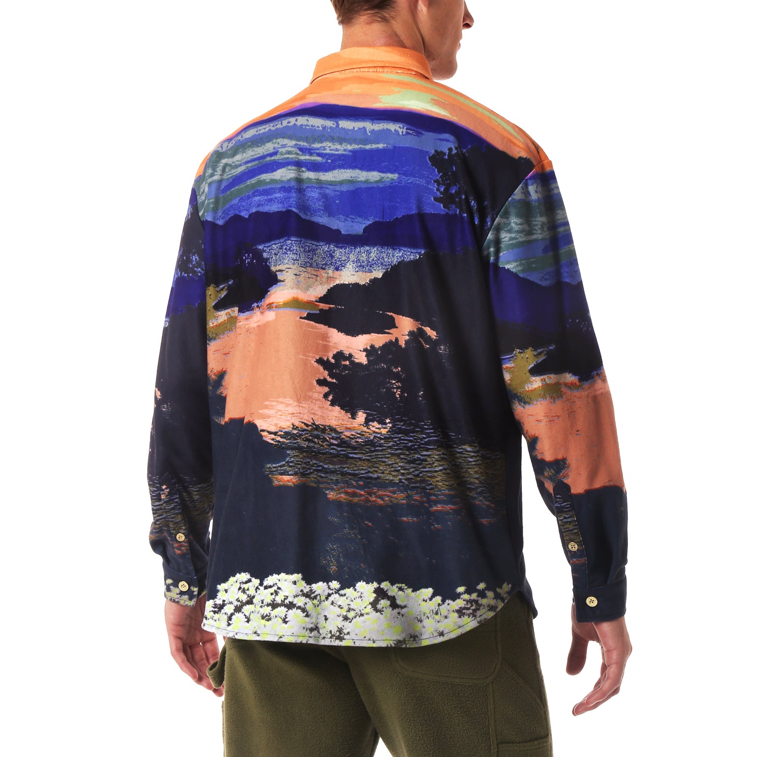 SAVE 70% - Happy Valley Sunset Printed Fleece Work Shirt