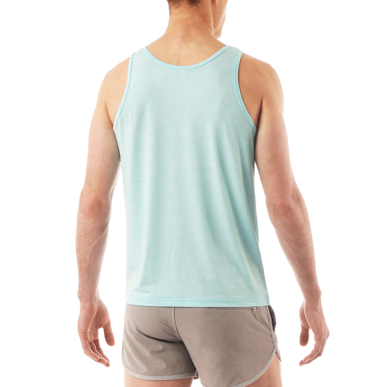 ACTIONWEAR Aquamarine Melange Heather Tank Top