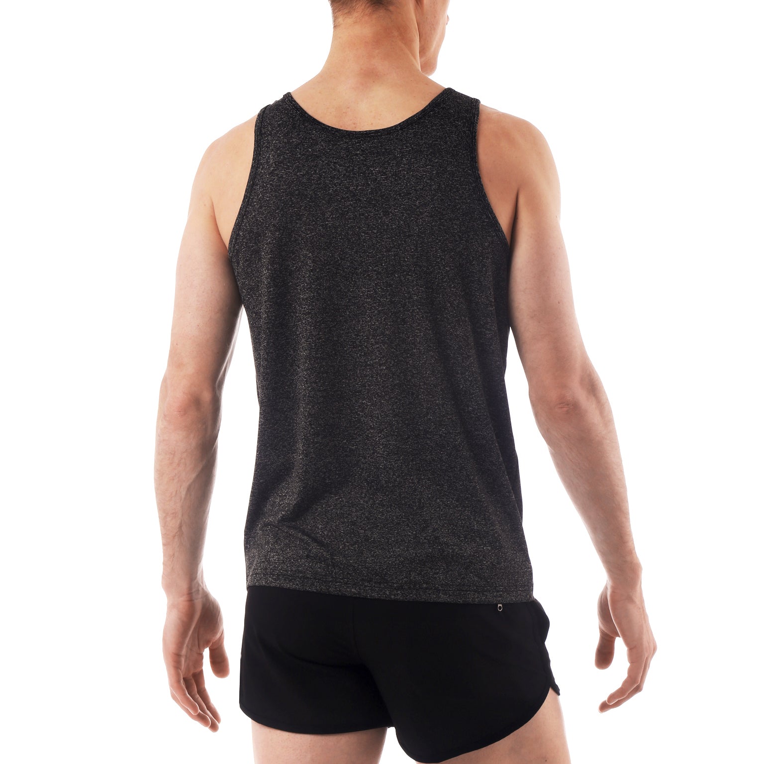 ACTIONWEAR Charcoal Melange Heather Tank Top