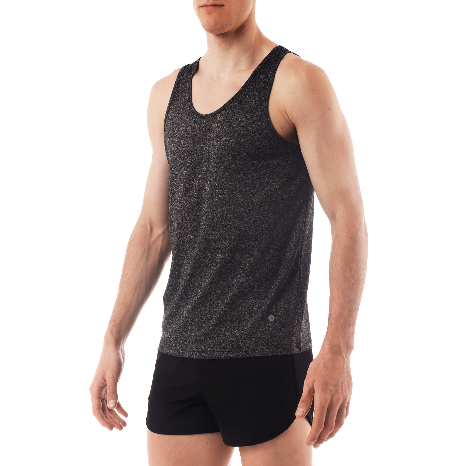 ACTIONWEAR Charcoal Melange Heather Tank Top