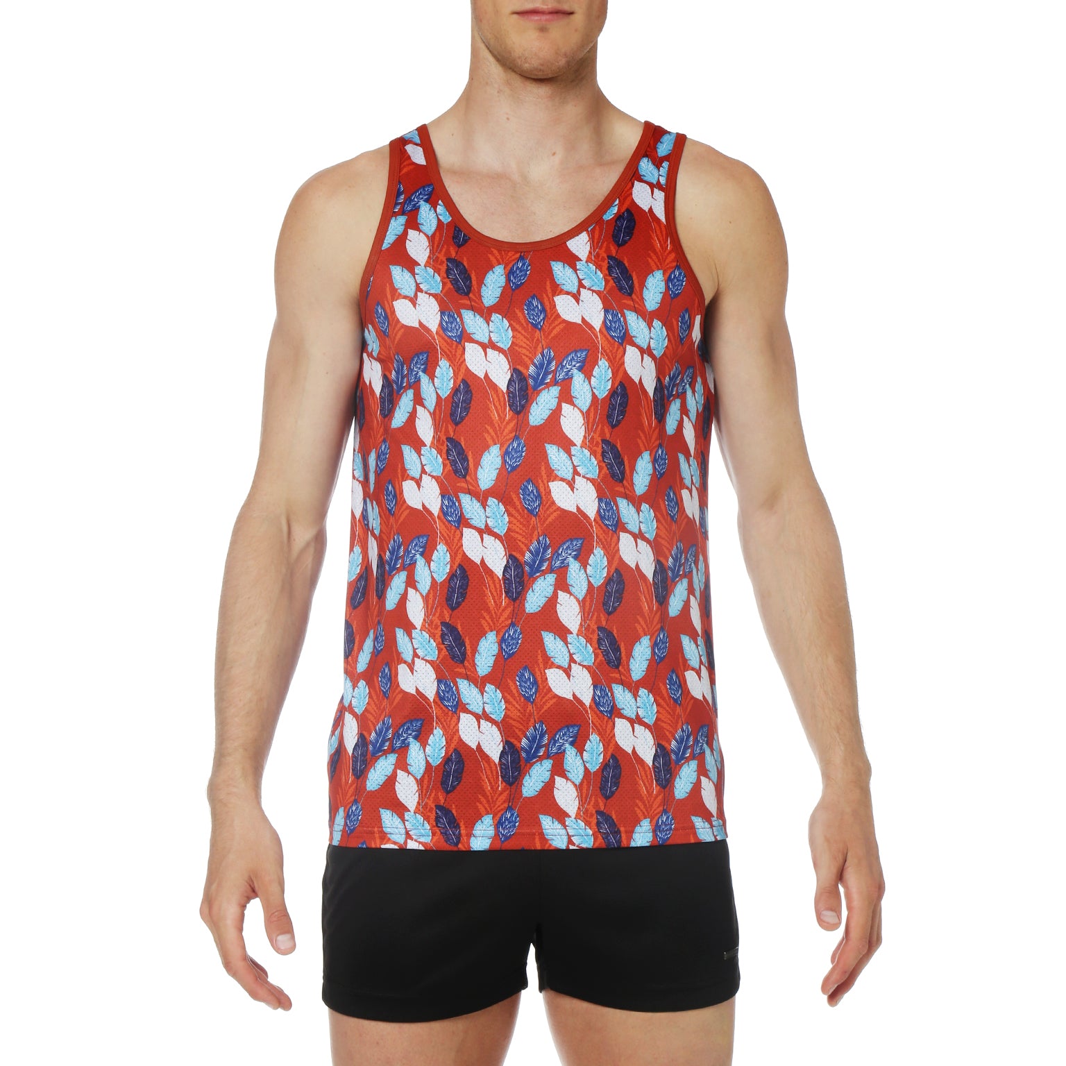 NEW- Sibelius Russet Printed Mesh Tank top - parke & ronen