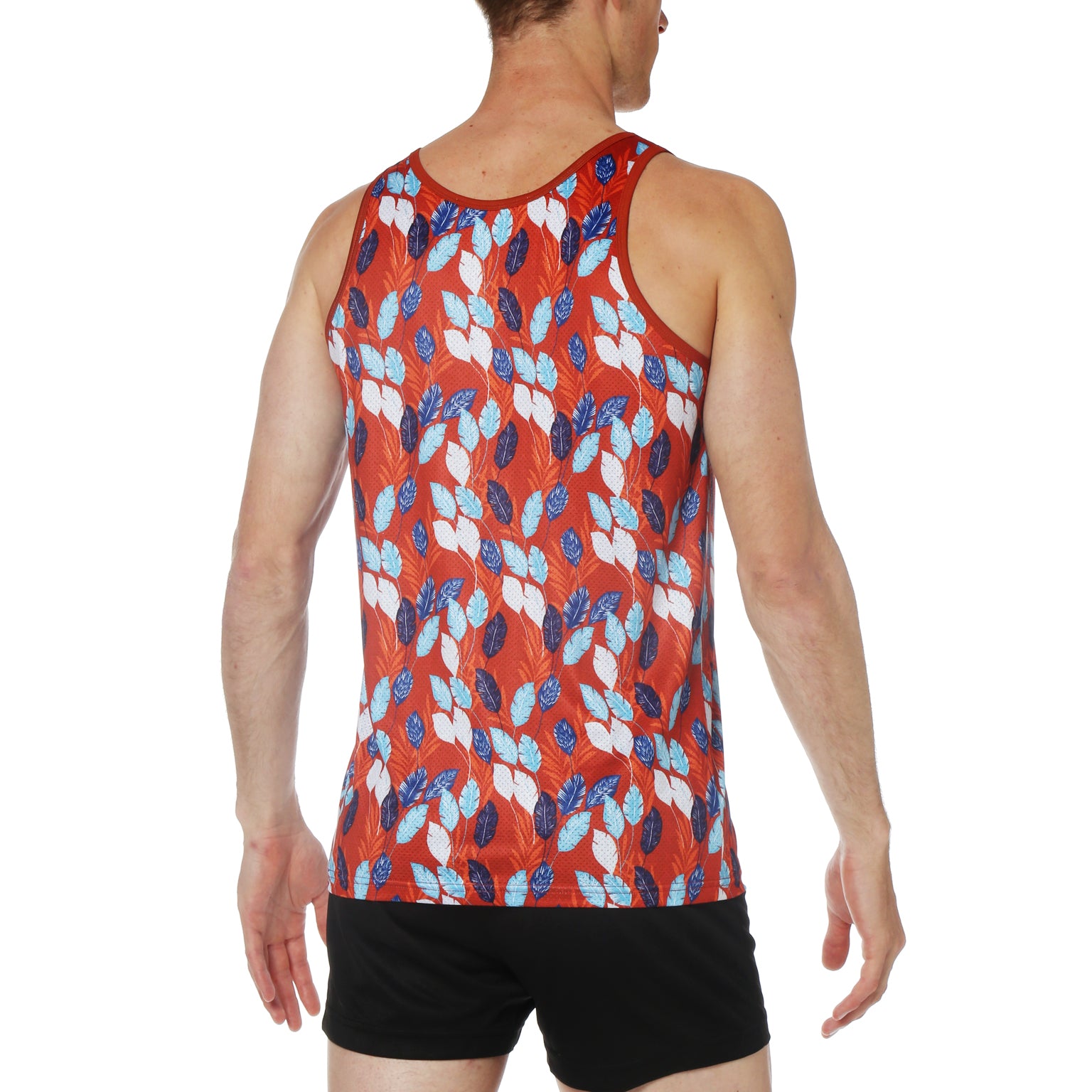 NEW- Sibelius Russet Printed Mesh Tank top - parke & ronen