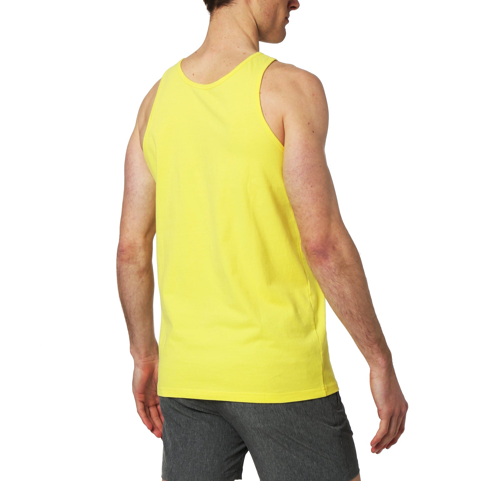 ACTIONWEAR- Canary Solid Essential Cotton Tank Top