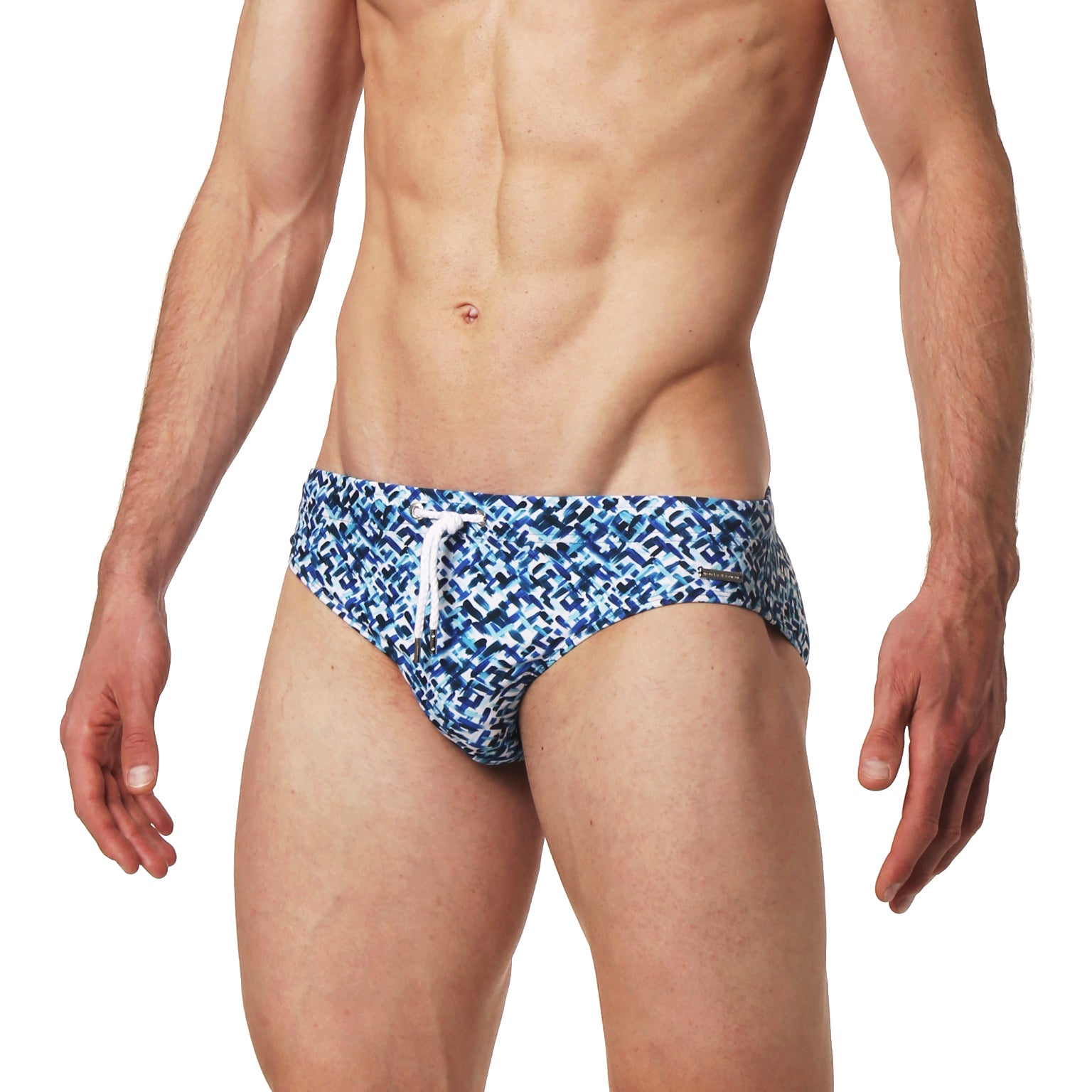 Blue Impasto Print Meridian Brief