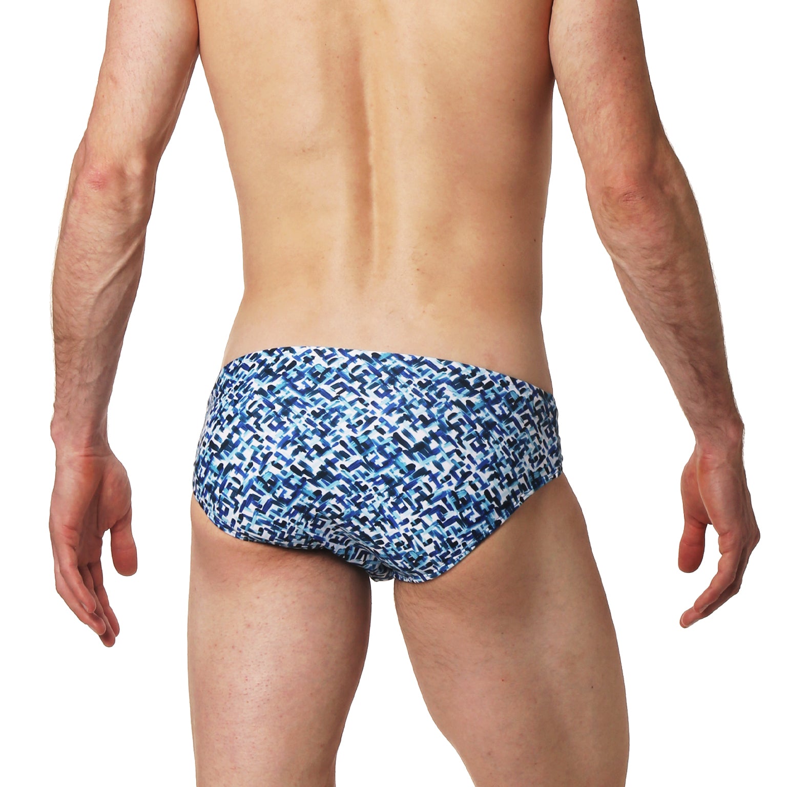 Blue Impasto Print Meridian Brief