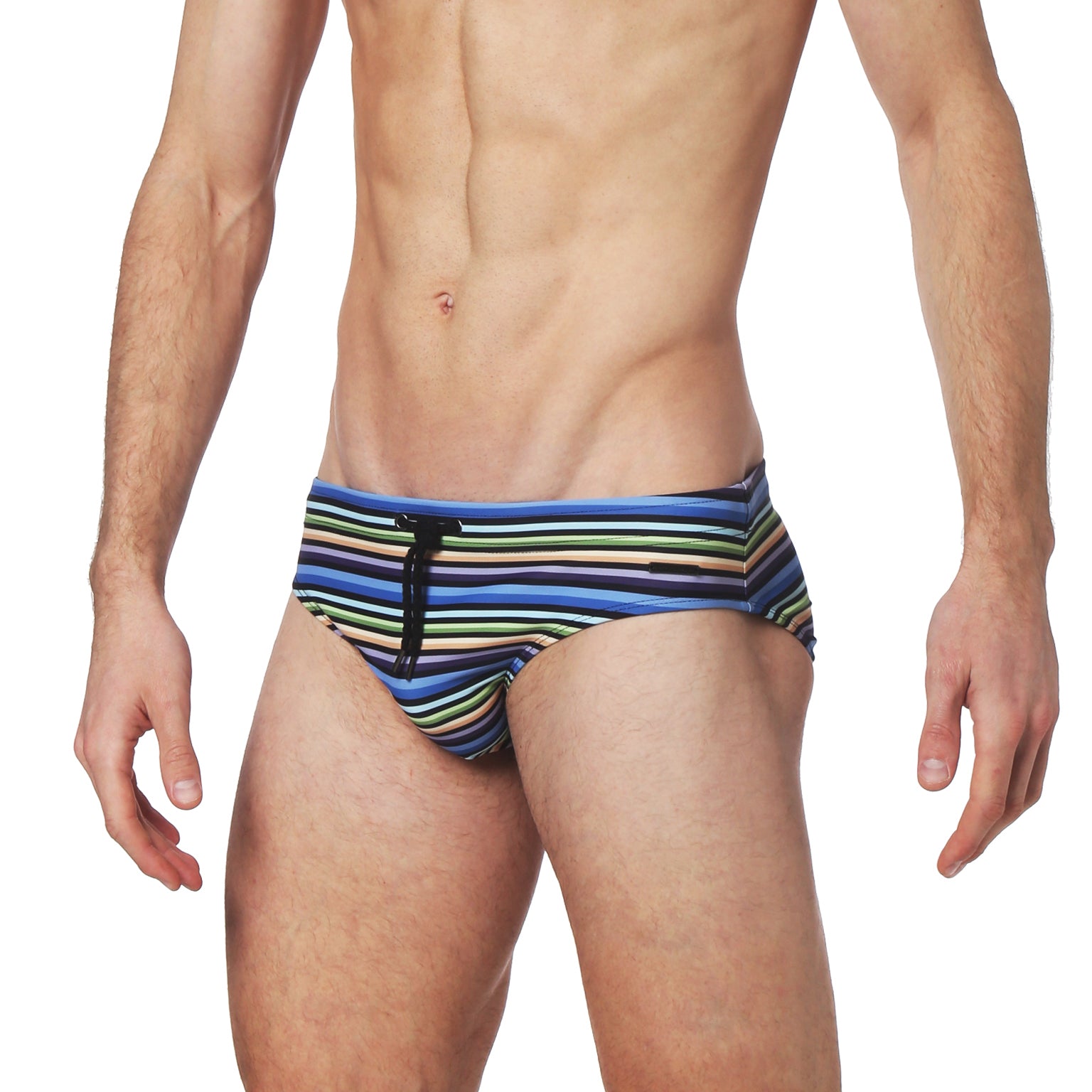 Vargas Stripe Navy Print Meridian Brief