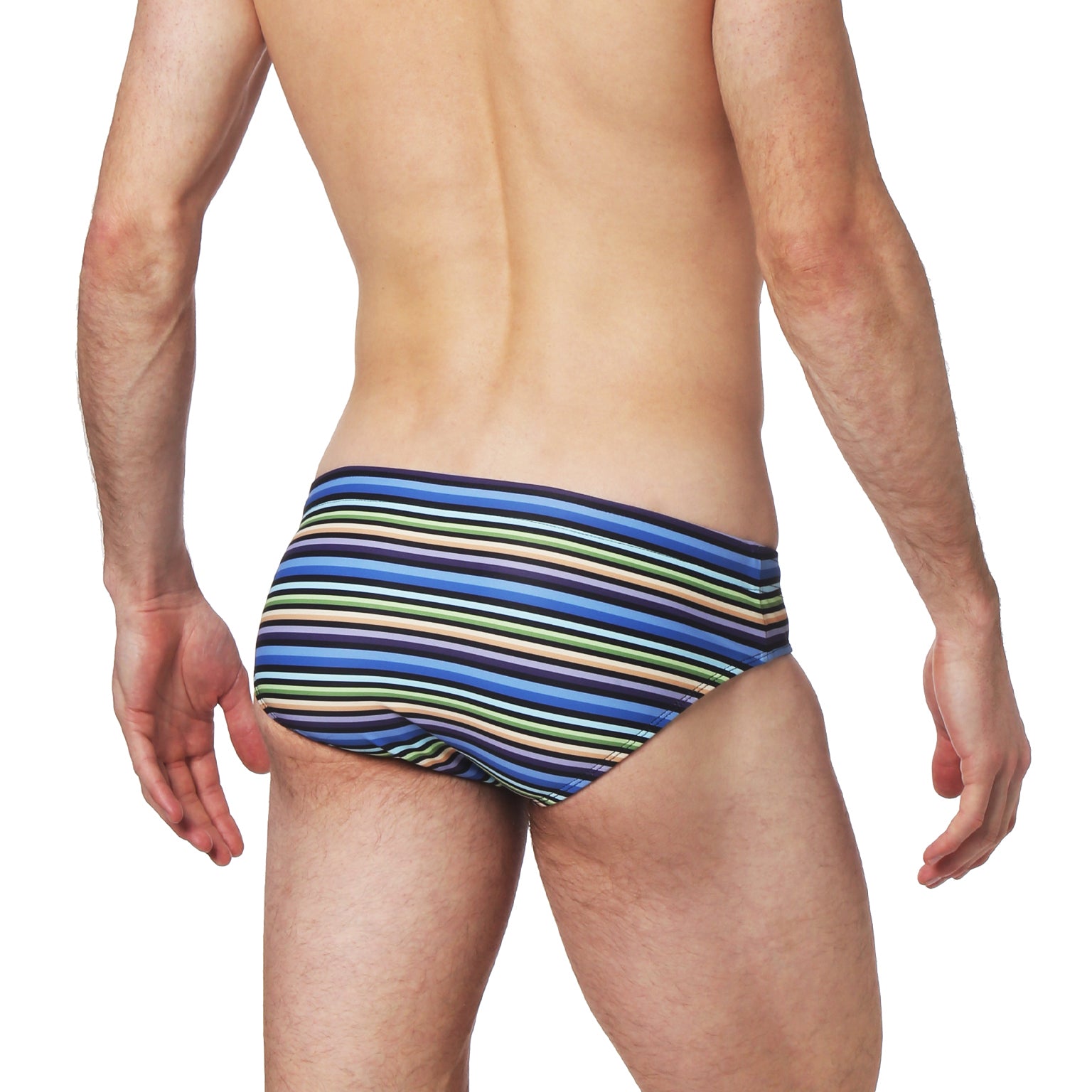 Vargas Stripe Navy Print Meridian Brief
