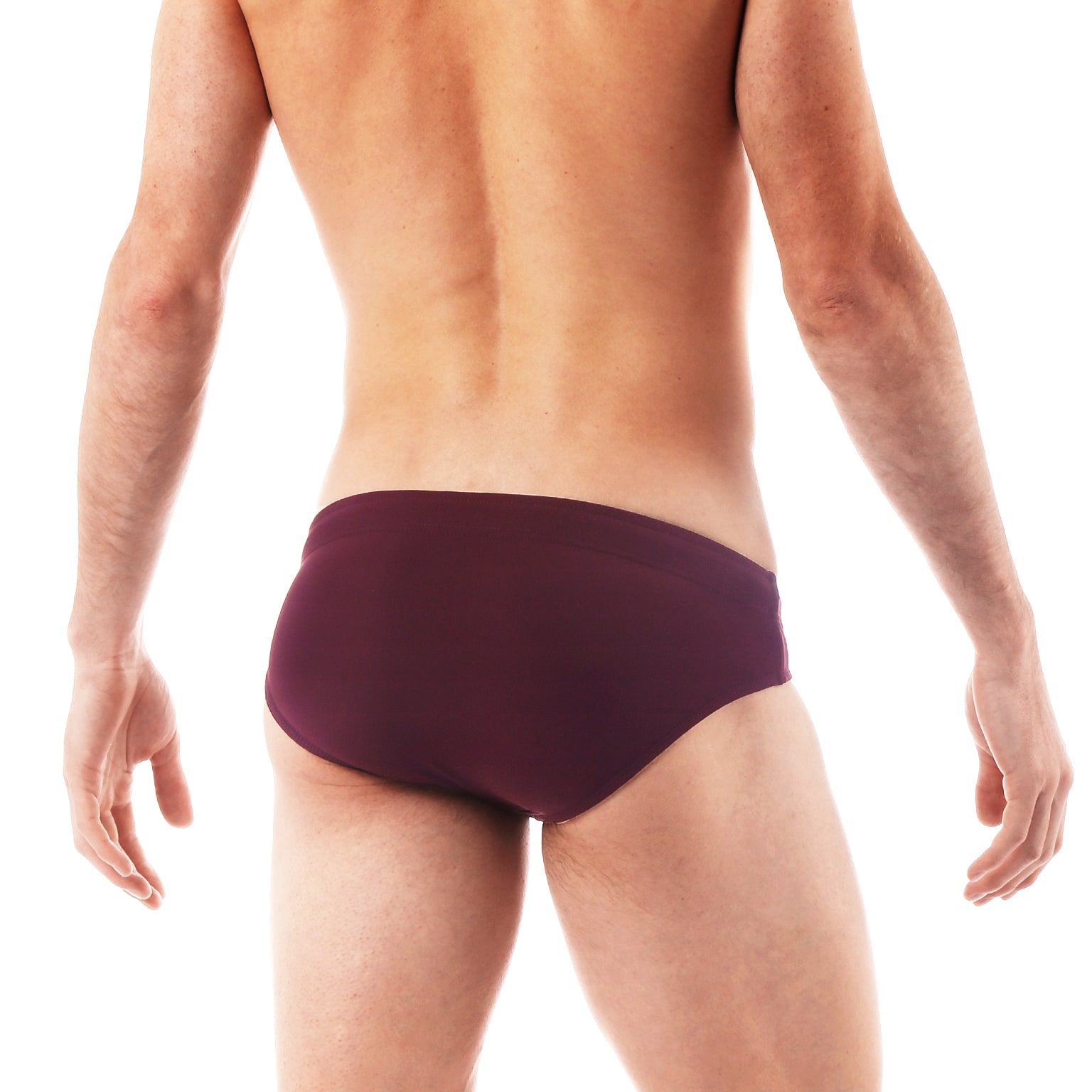 Dark Maroon Solid Meridian Brief