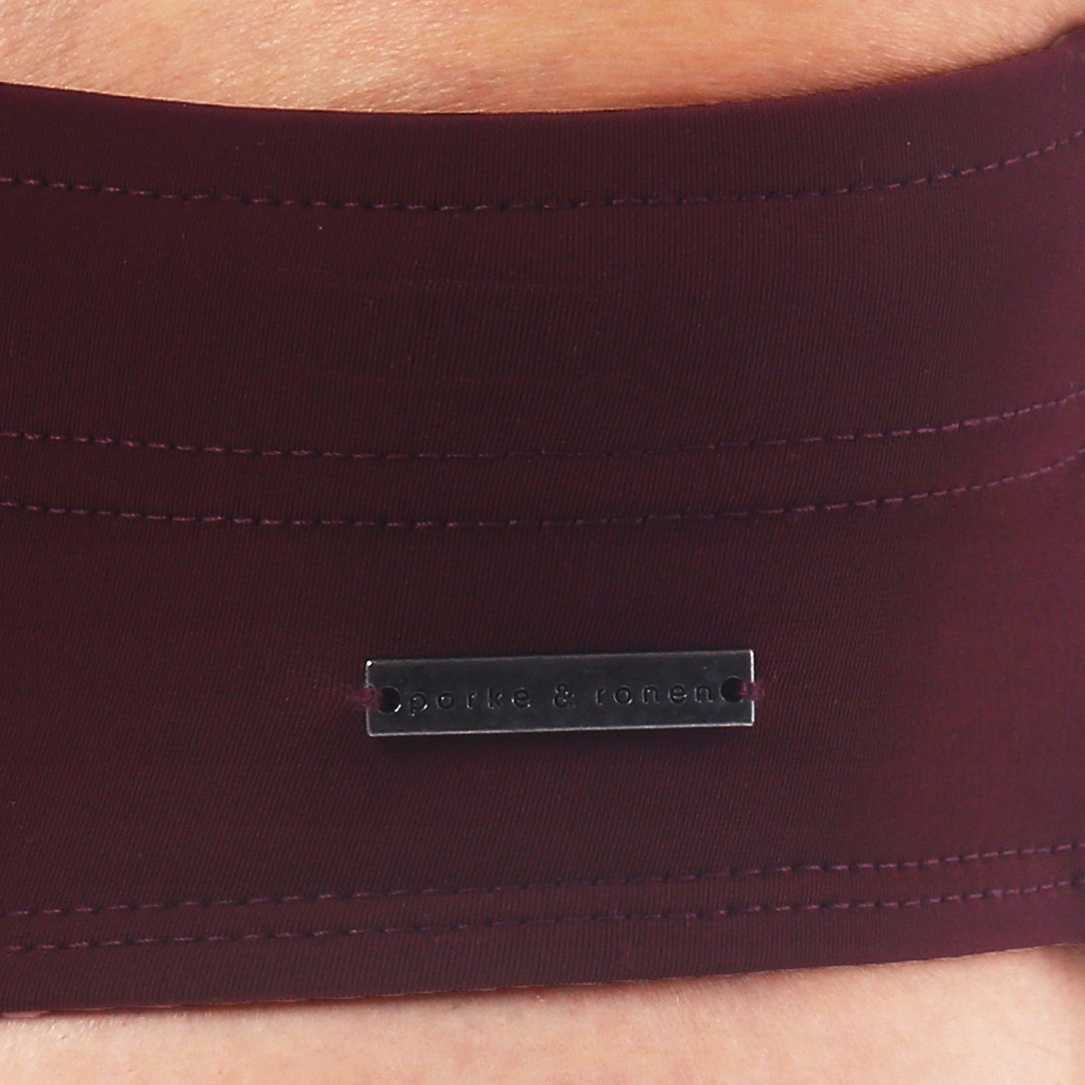 Dark Maroon Solid Meridian Brief