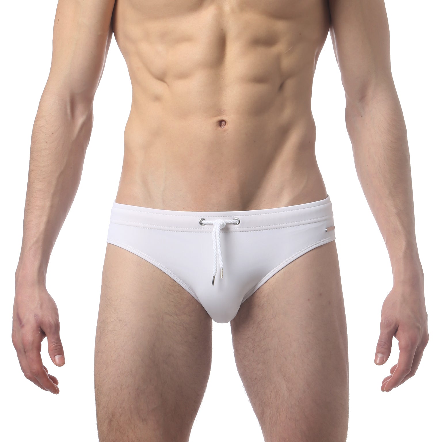 White Solid Meridian Bikini - parke & ronen