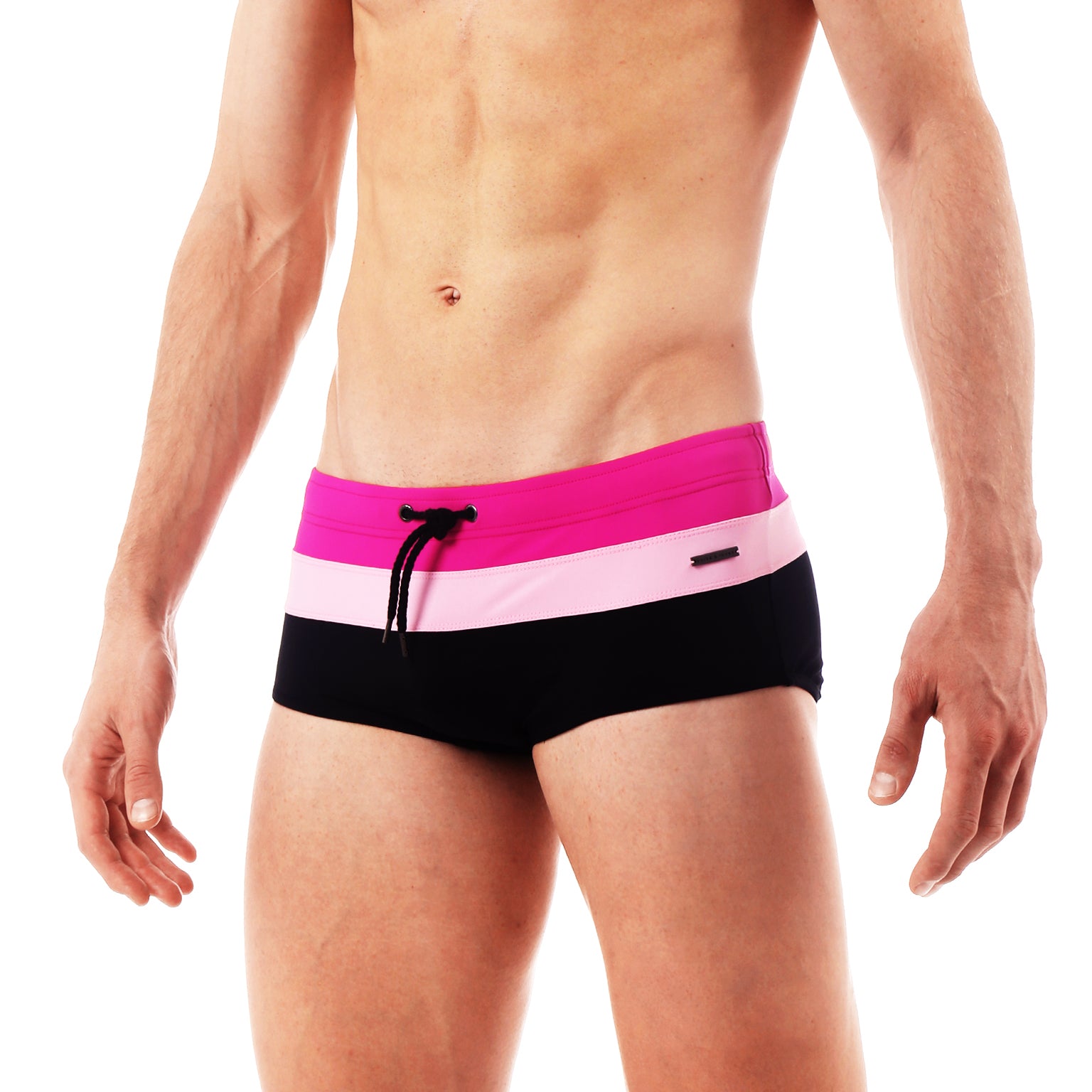 Black/Pink Colorblock Corcovado Brief