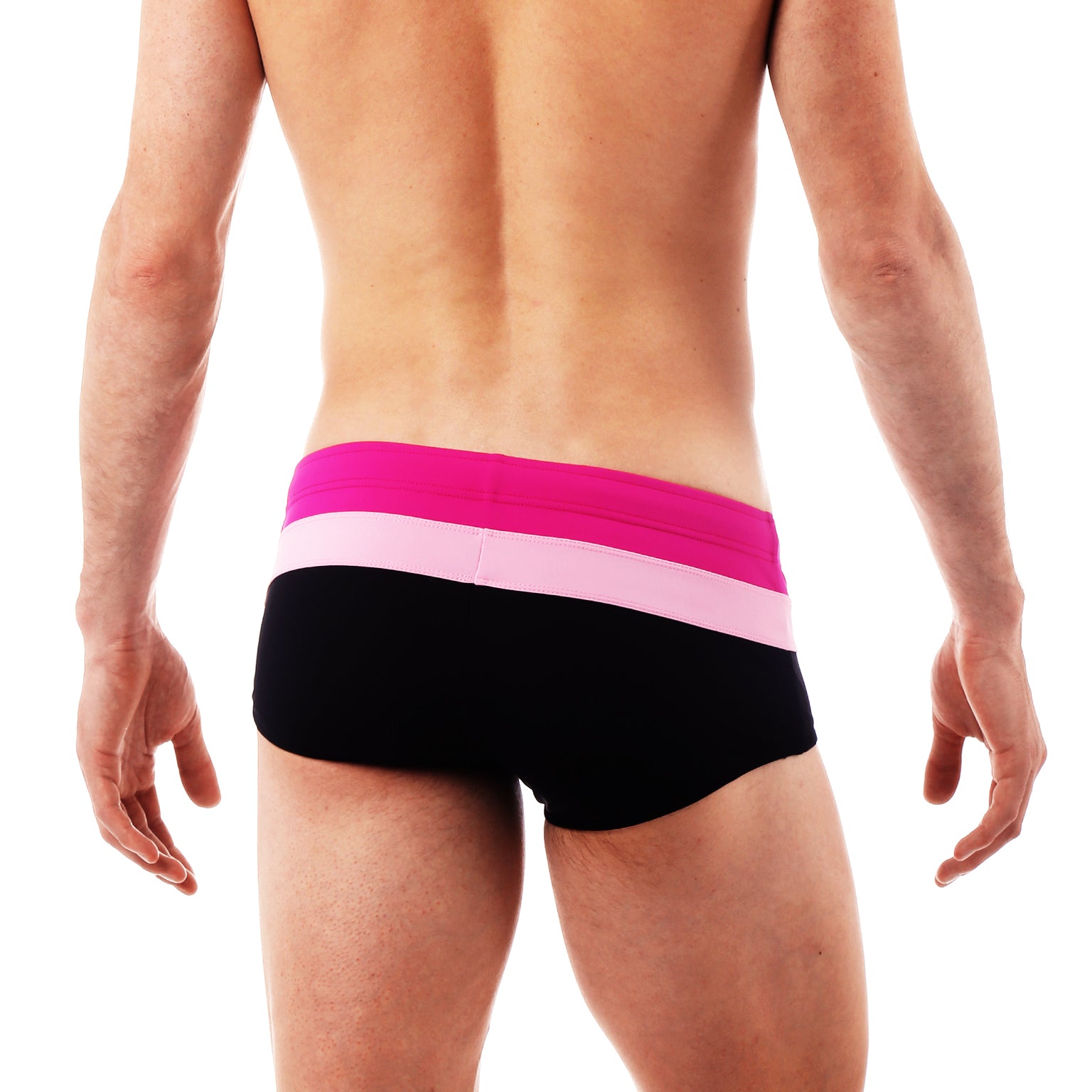 Black/Pink Colorblock Corcovado Brief