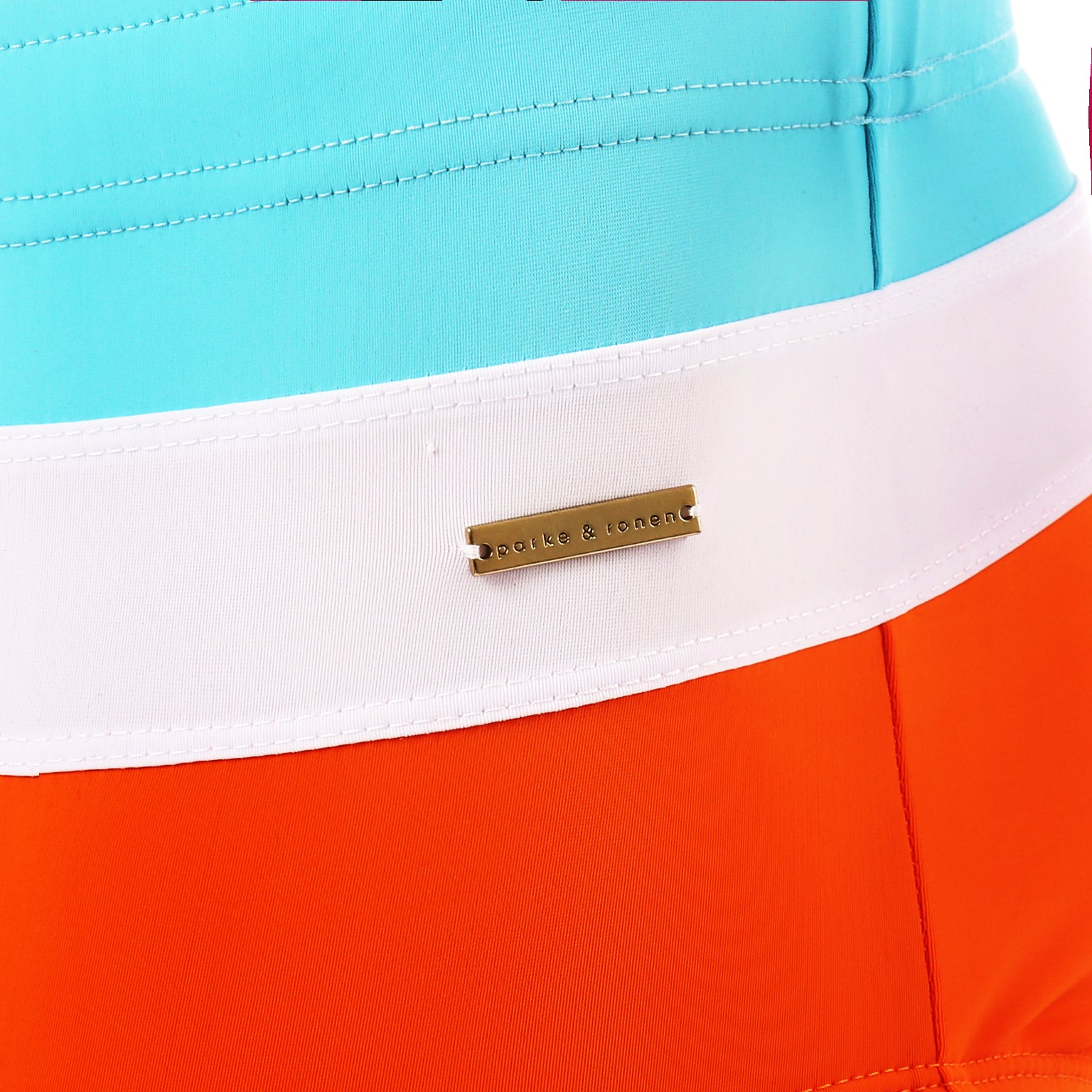 Orange/Aqua Colorblock Corcovado Brief