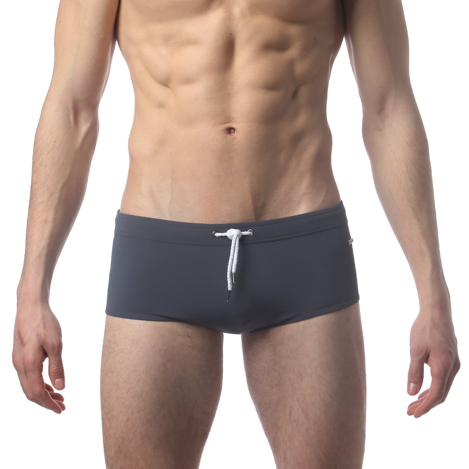 Grey Solid Corcovado Brief - parke & ronen