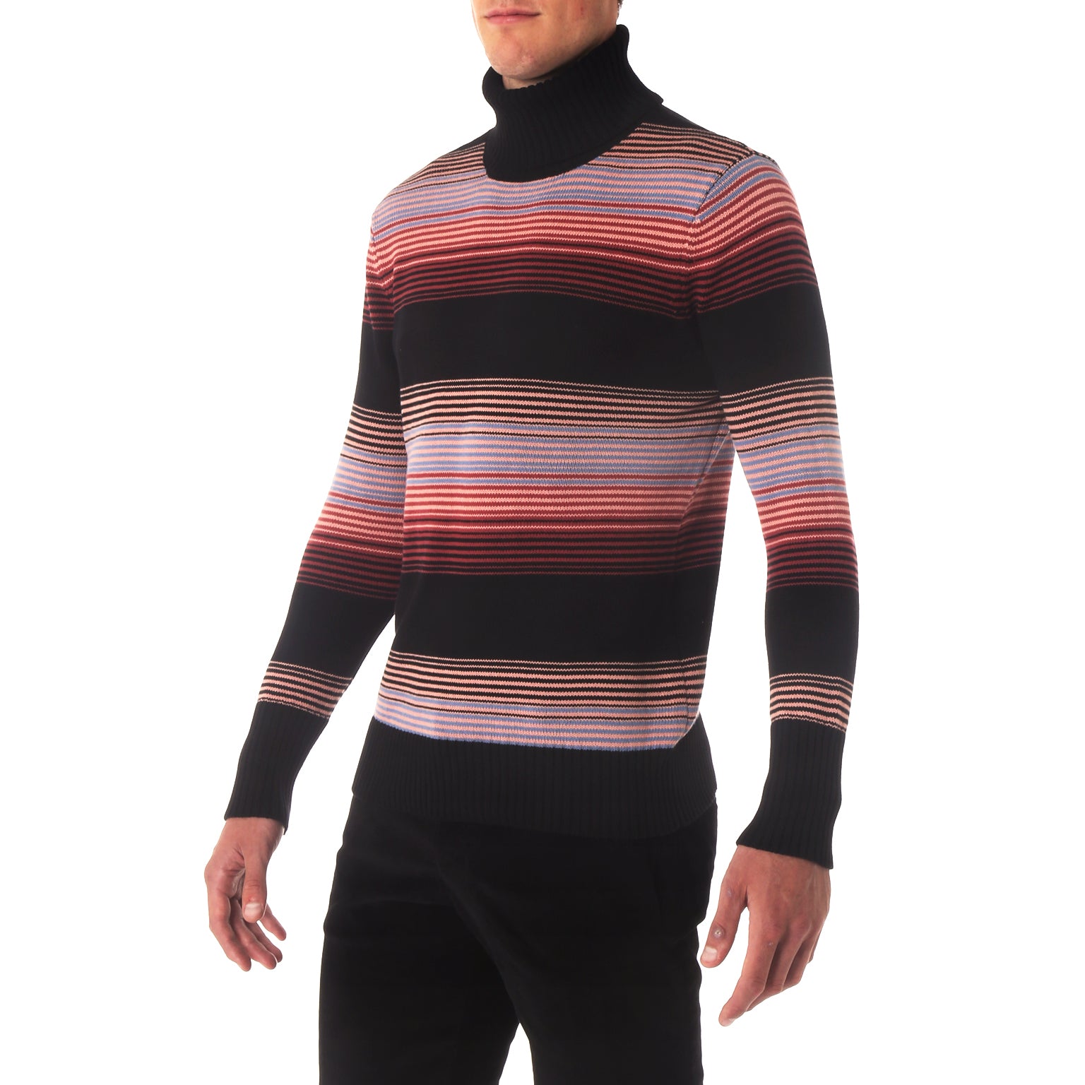 SAVE 70%- Chiaroscuro Black Turtleneck - parke & ronen