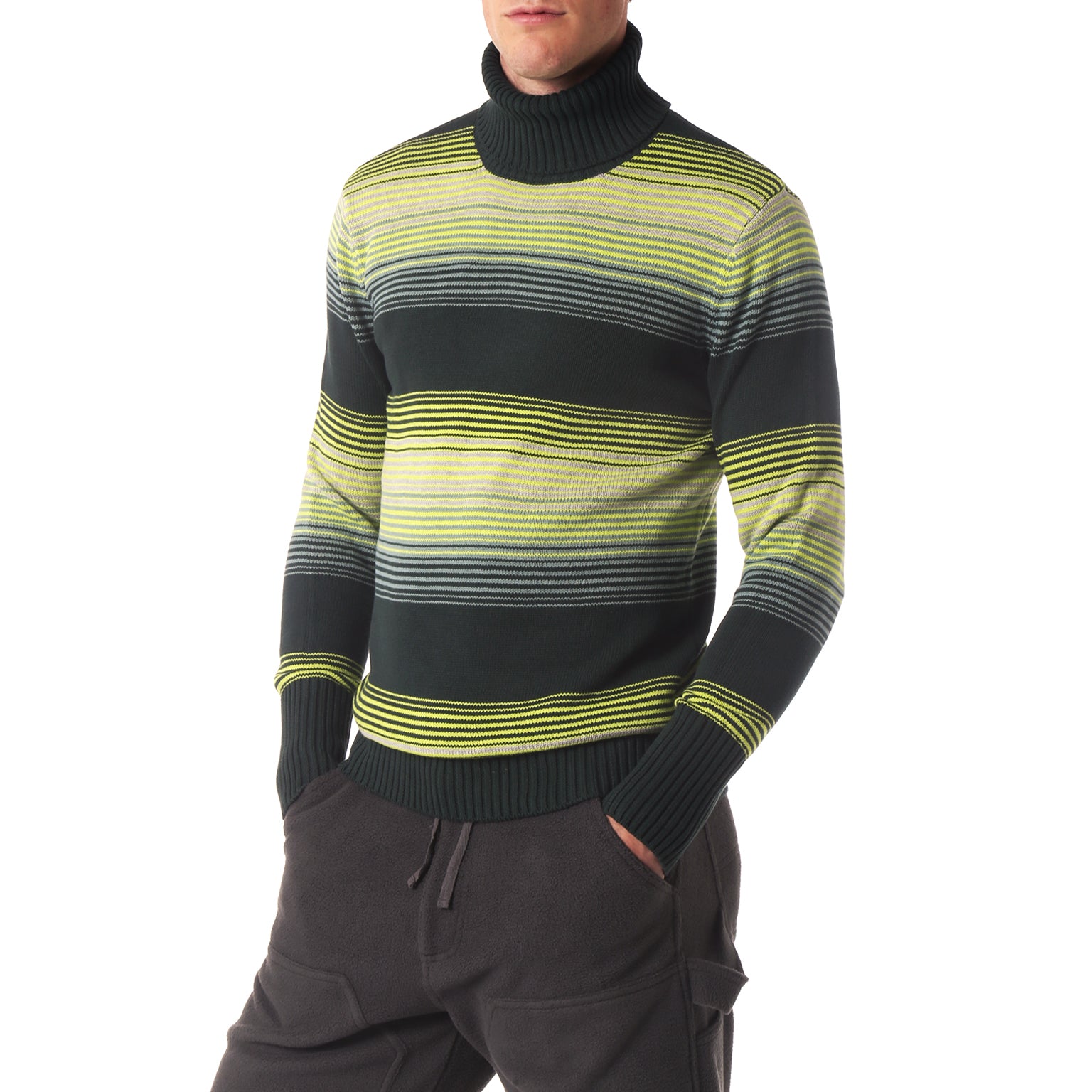 SAVE 70%- Chiaroscuro Green Turtleneck