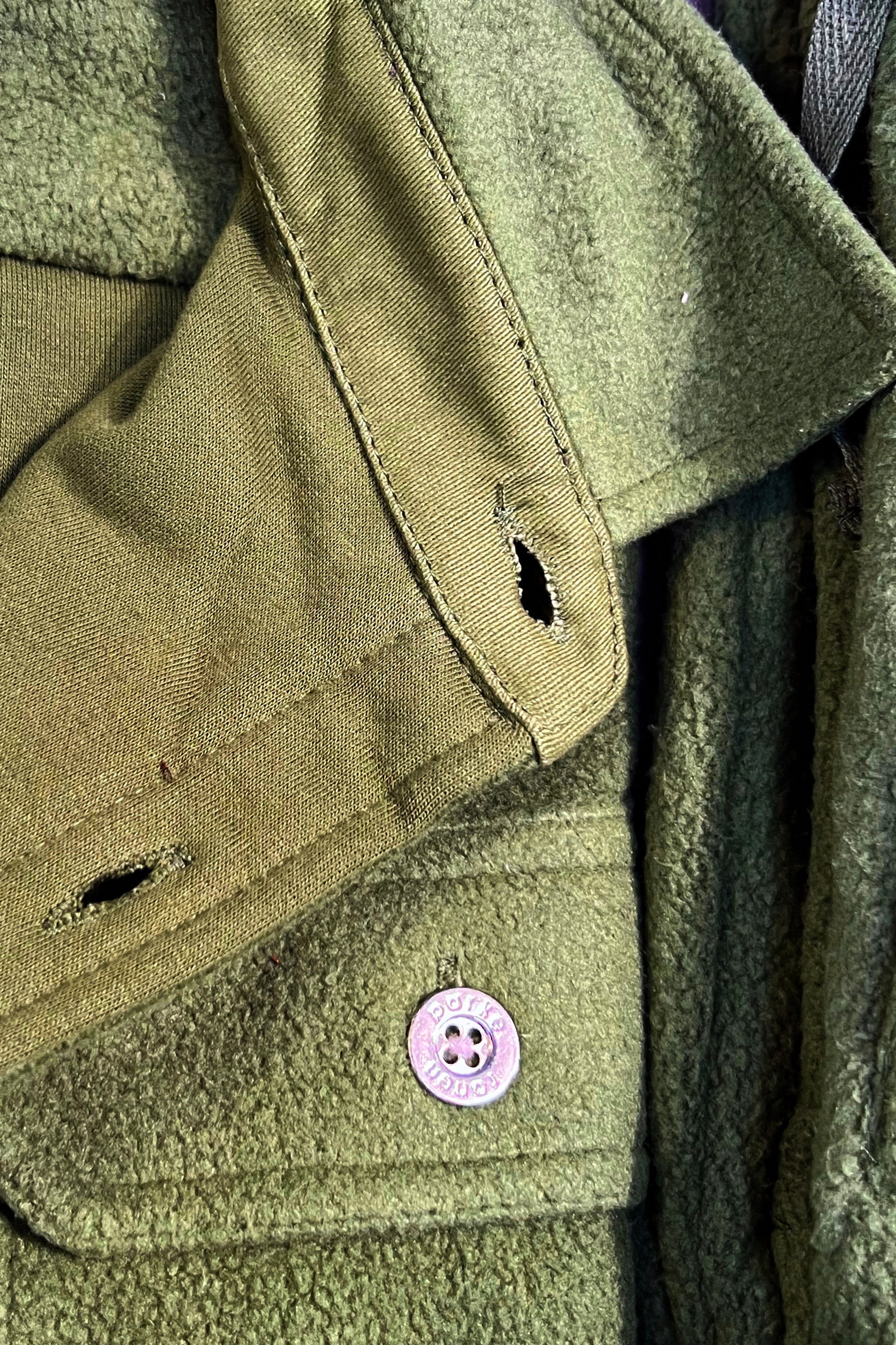 Light Army Fleece Work Shirt
