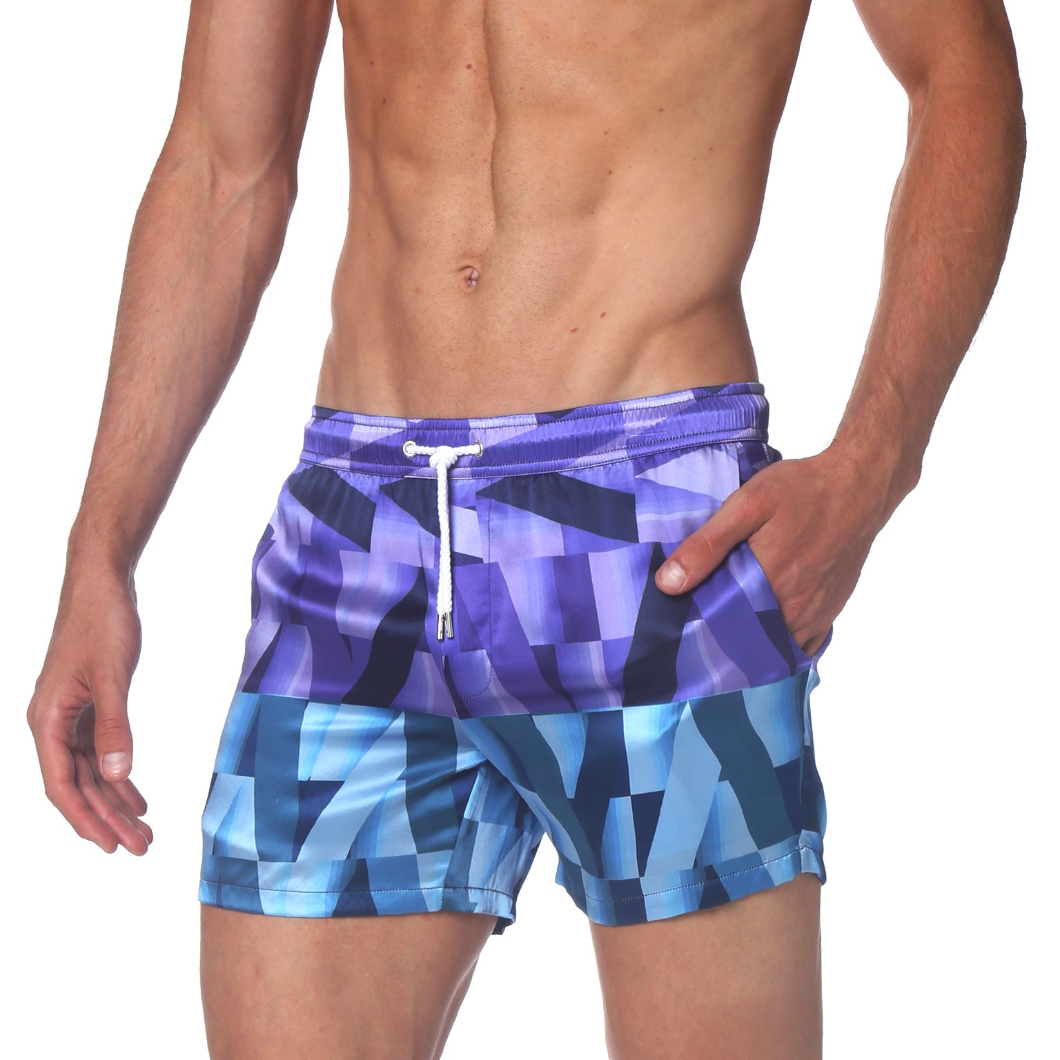 SAVE 70%- Electric Blue Printed Boxer Short