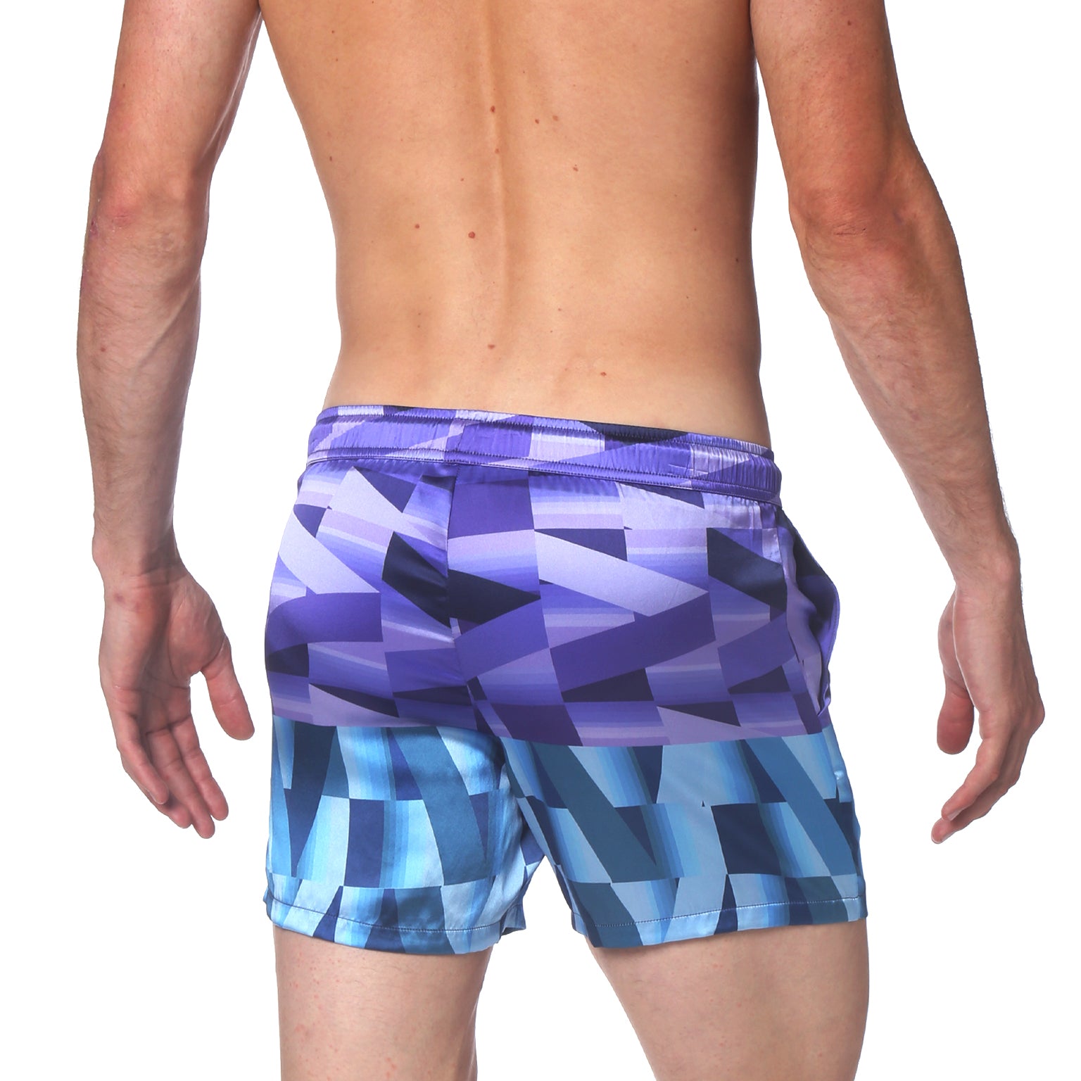 SAVE 70%- Electric Blue Printed Boxer Short