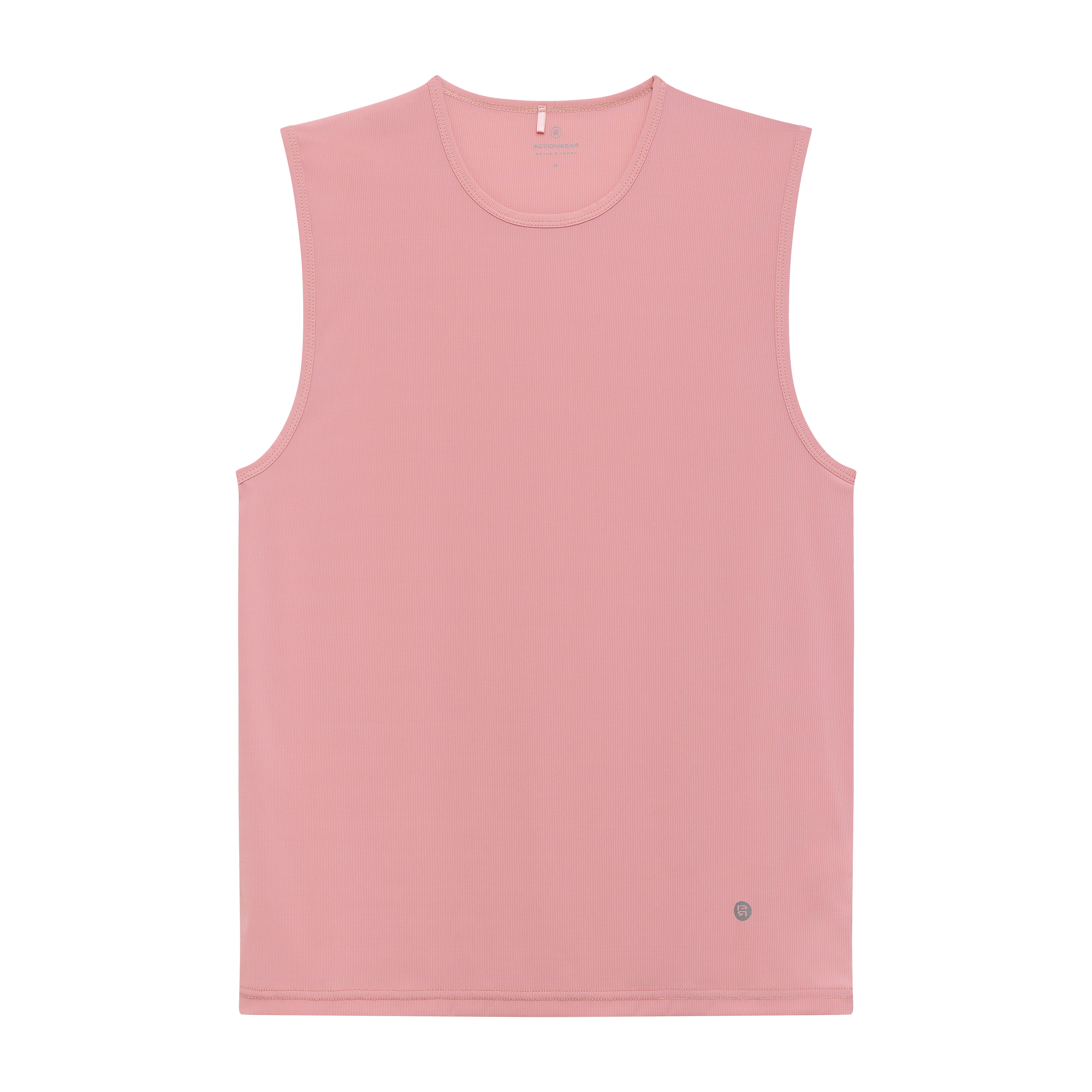 ACTIONWEAR Millenial Pink Micro Rib Muscle Tee