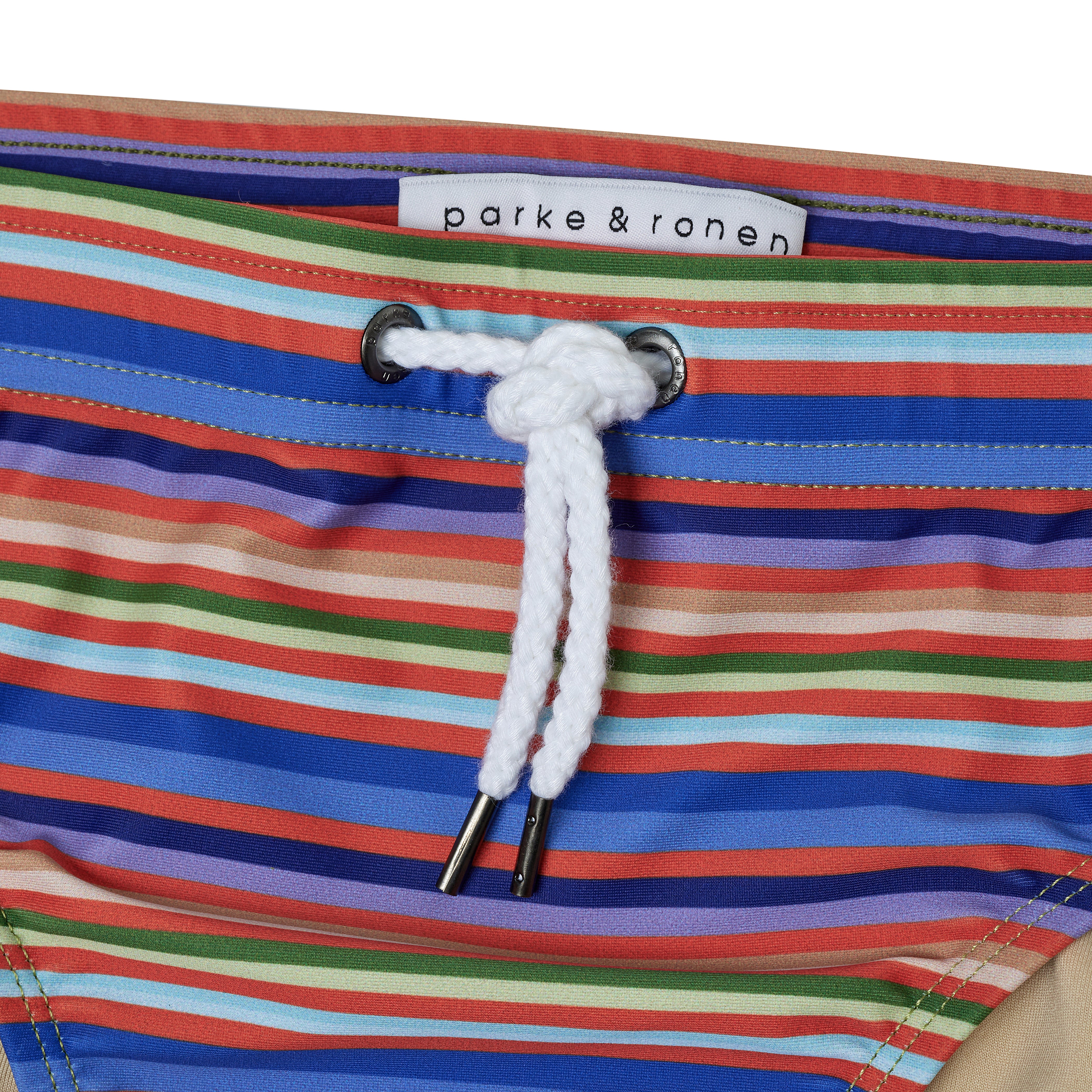 Vargas Stripe Orange Print Meridian Brief