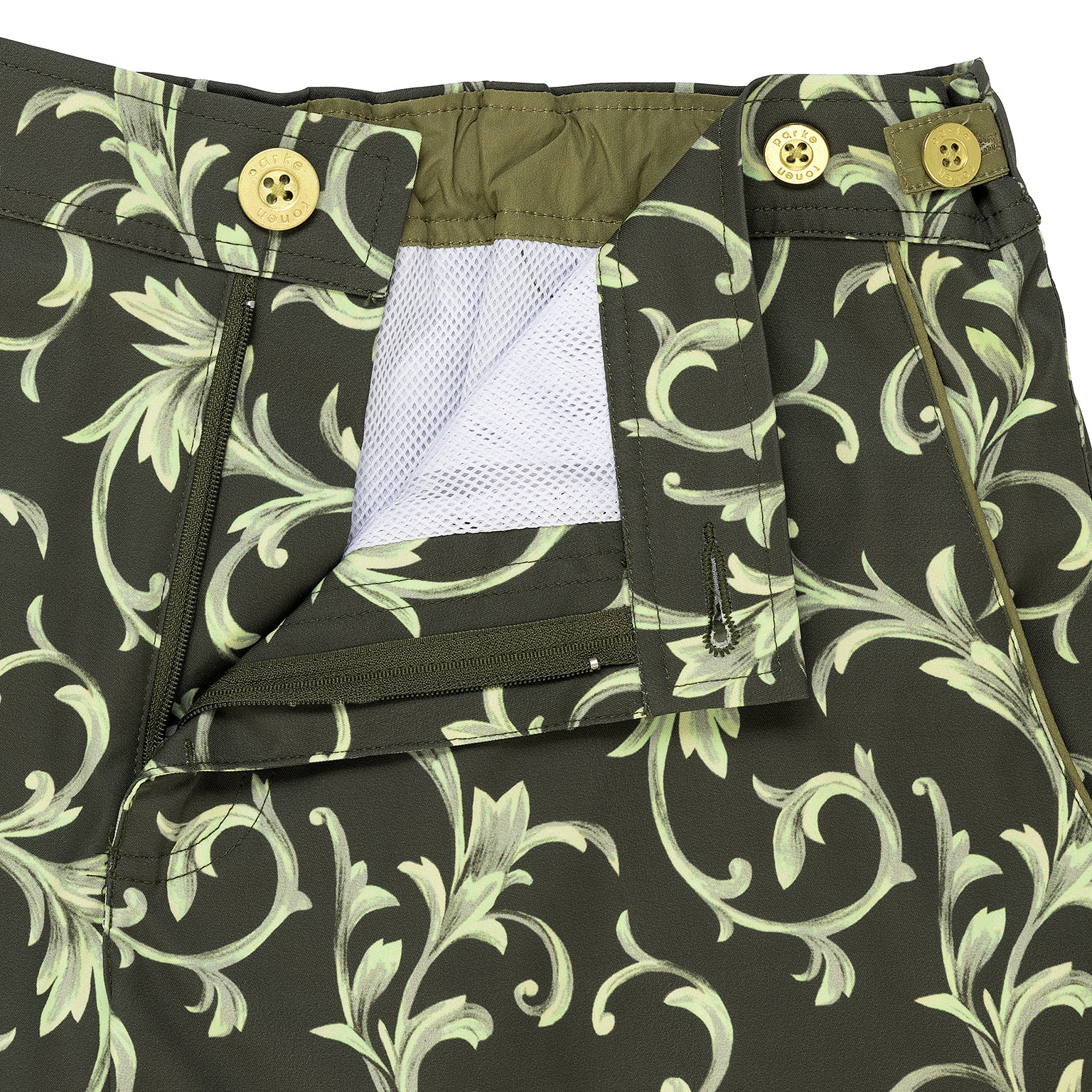 Sage Citron Bernini Print 6" Catalonia Stretch