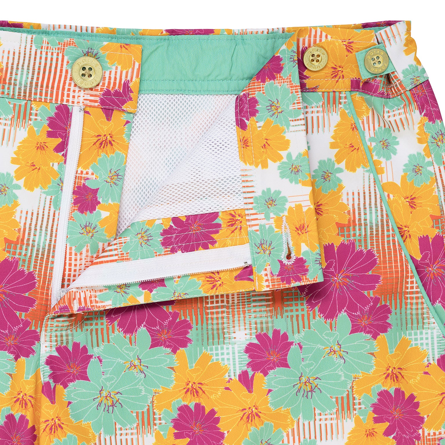 Bright Dahlias Print 6" Catalonia Stretch