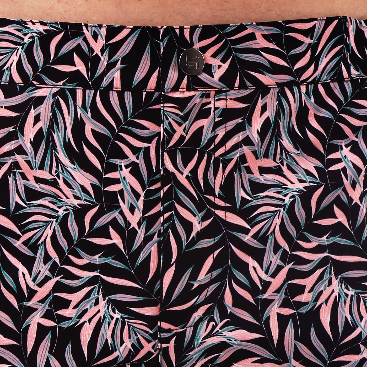 SAVE 70% - Black Julian Print 2" Angeleno Stretch