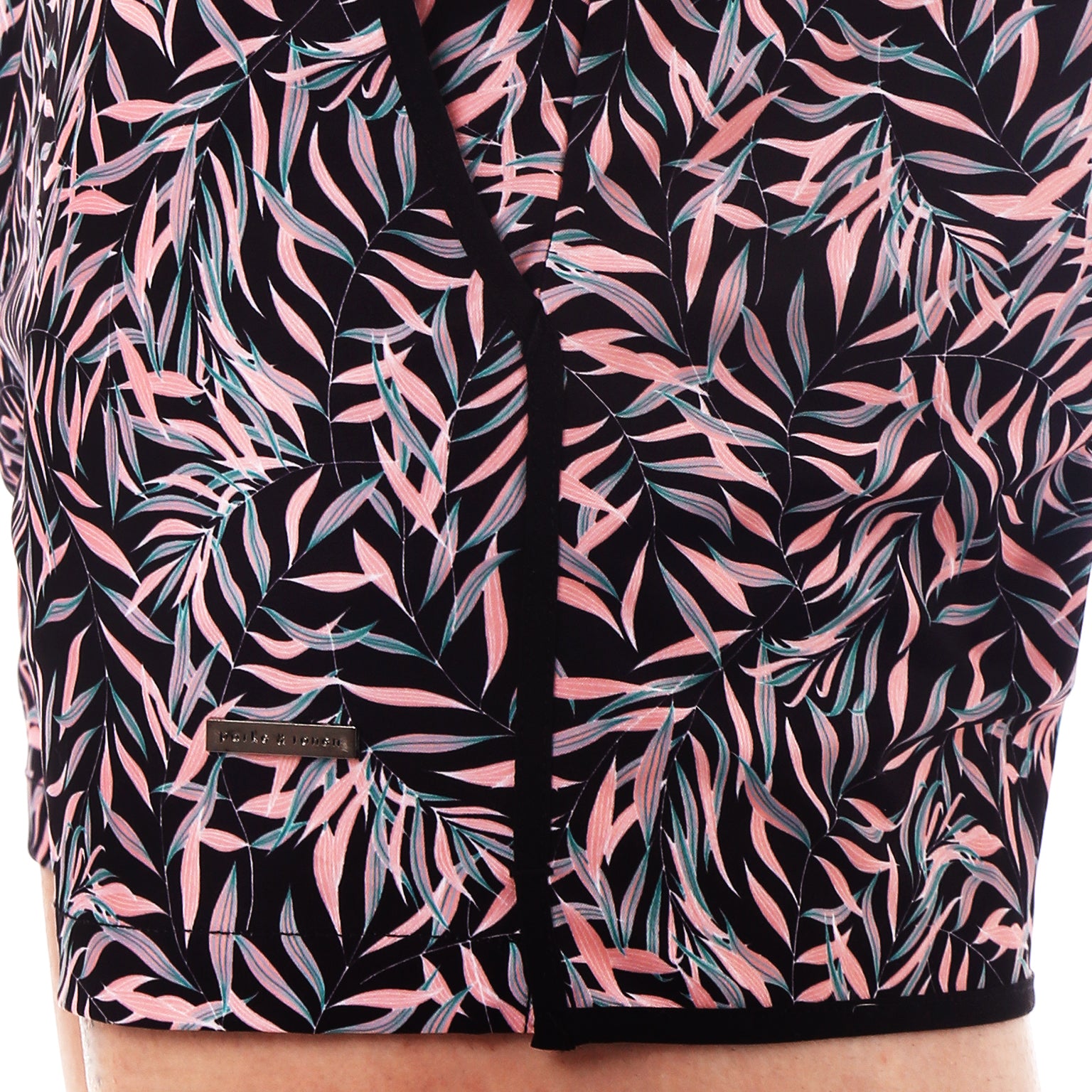 SAVE 70% - Black Julian Print 2" Angeleno Stretch