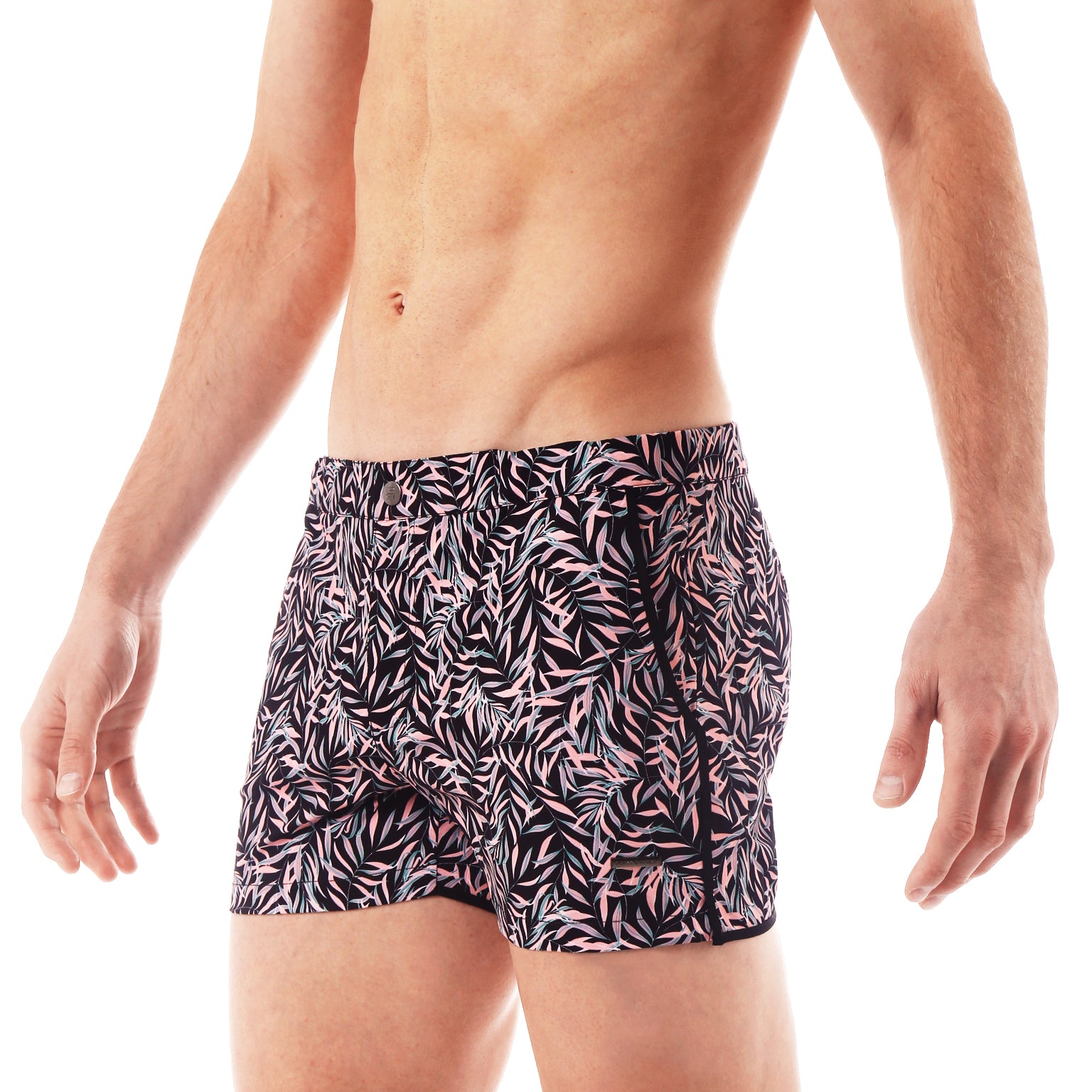 SAVE 70% - Black Julian Print 2" Angeleno Stretch