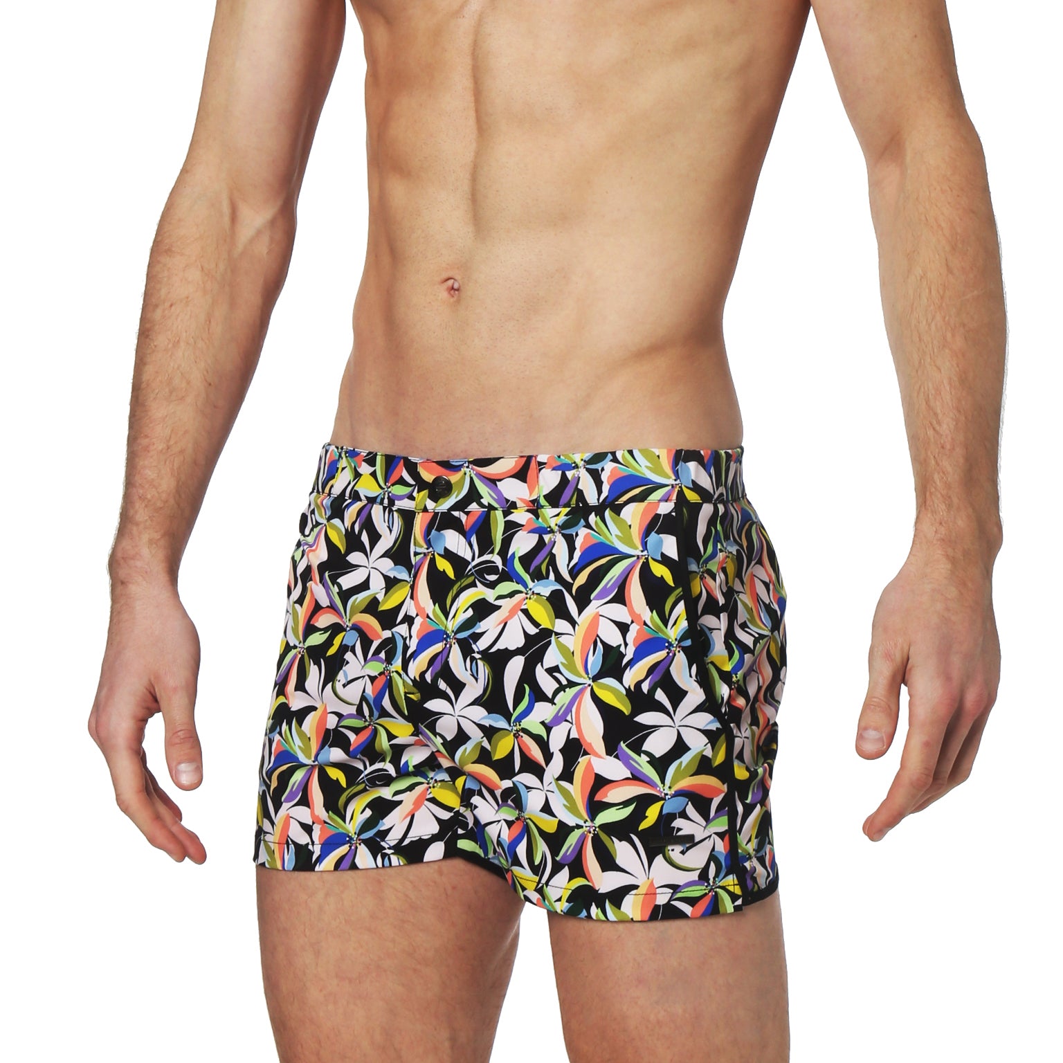 SAVE 70%- Zelda Black 2" Angeleno Swim Trunk