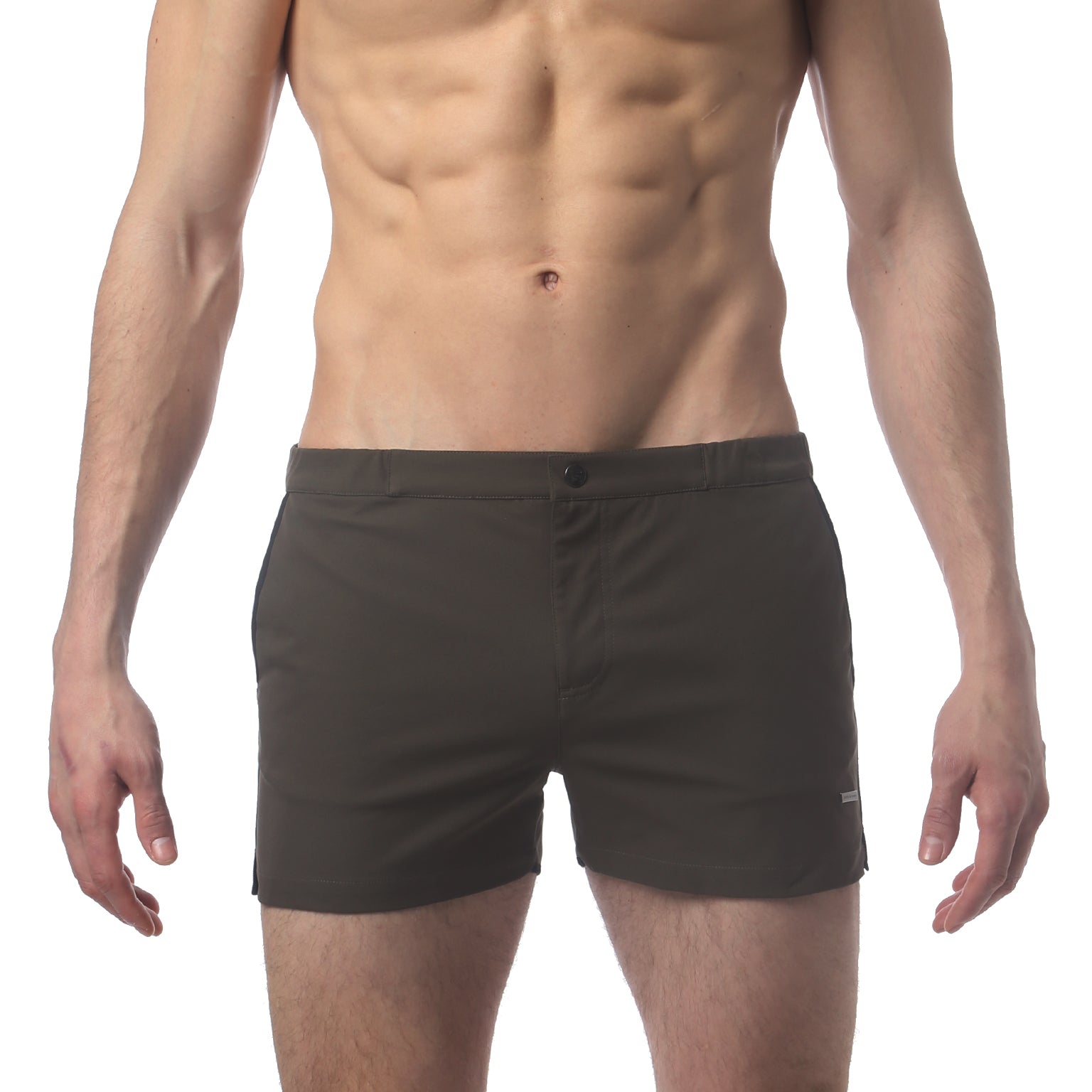 Army Green 2" Angeleno Solid Stretch - parke & ronen