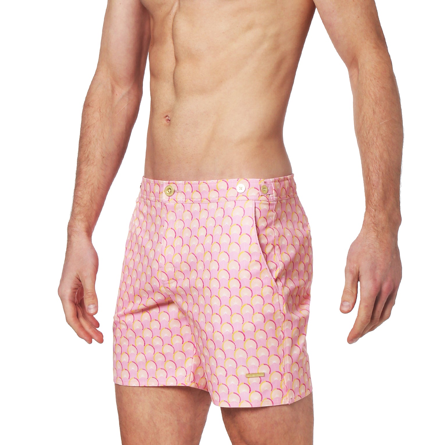 Fan Dancer Pink 6" Catalonia Swim Trunk